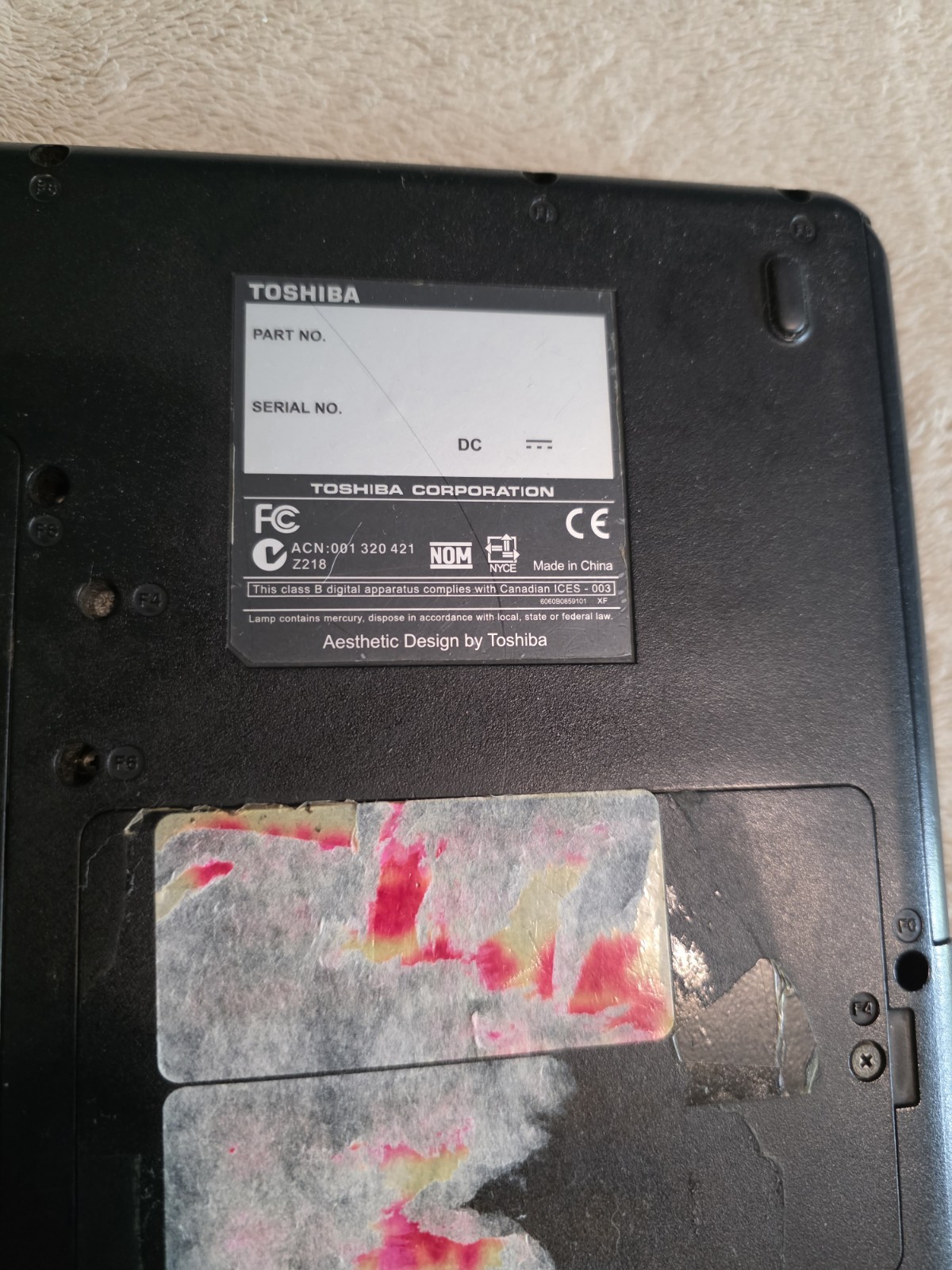 Toshiba Satellite L505D-S5983 AMD DUAL-CORE @ 2.0GHz 2GB RAM 320GB HDD PARTS