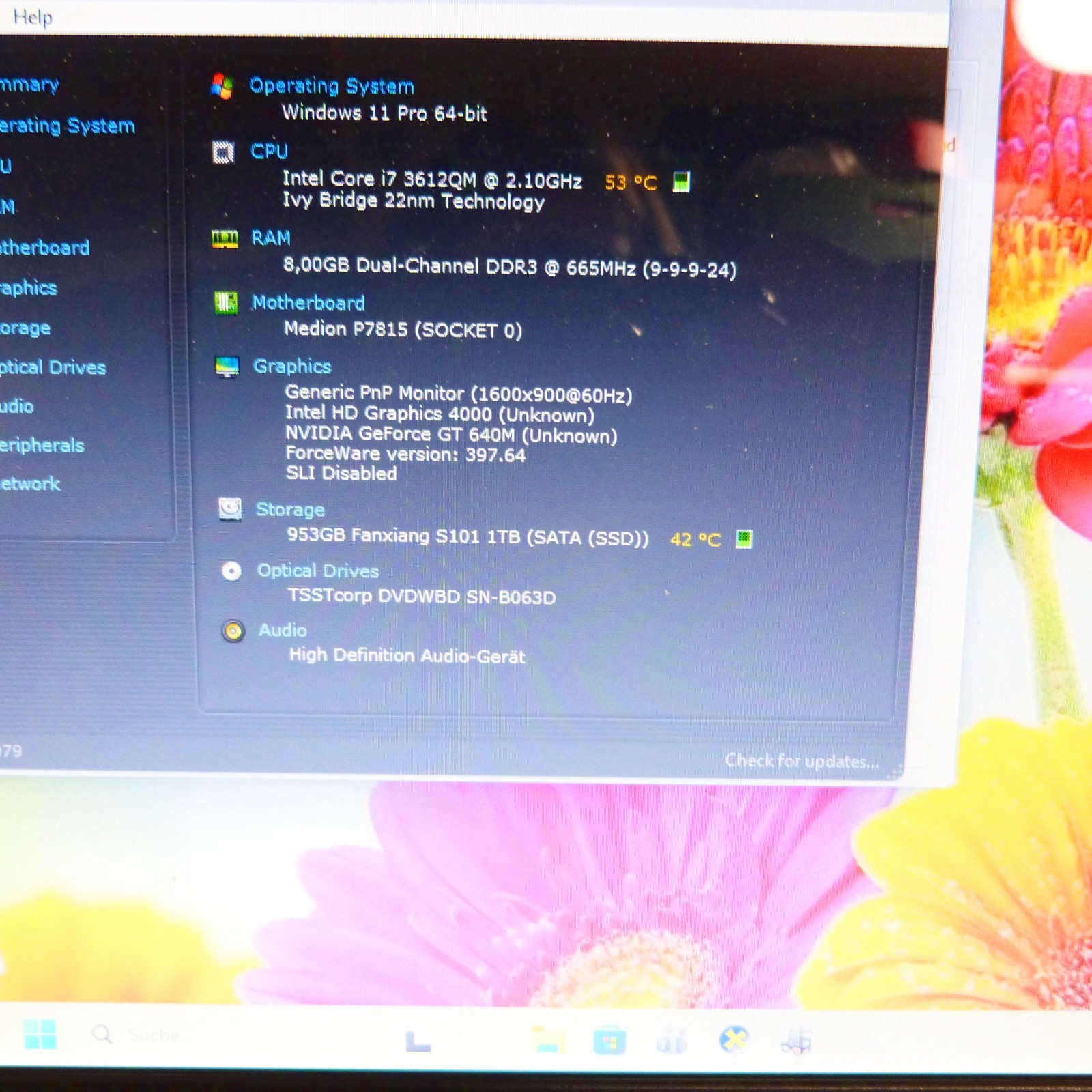 XXL LOT I Medion P7815 17″ BLURAY I Core i7 l 1TB SSD Windows 10 PRO l HDMI