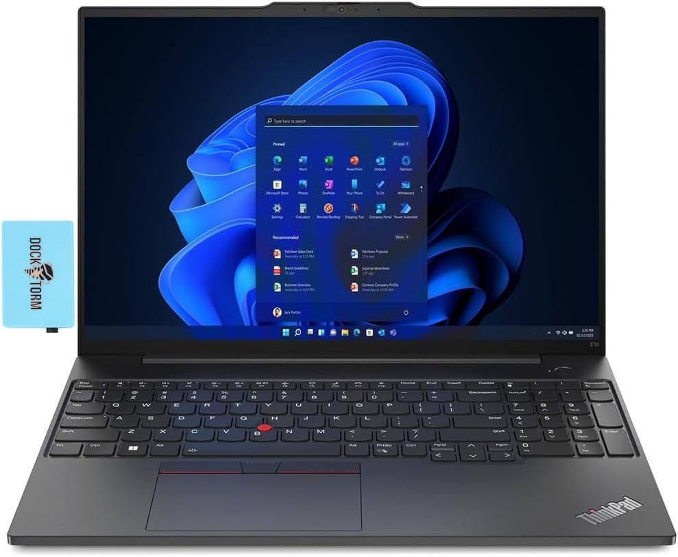 NEW Lenovo Thinkpad E16 Gen 2 Laptop AMD Ryzen 5 7535U 16GB RAM 256GB SSD Win 11