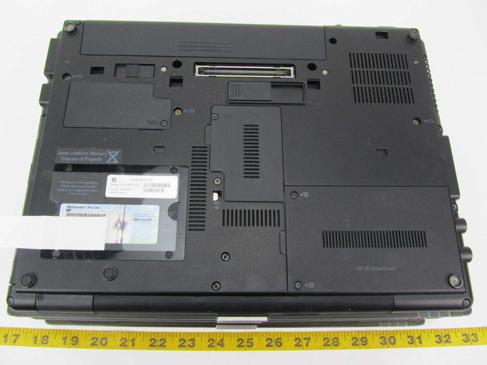 Lot of 3 HP EliteBook 6930P Laptop PC Computers Intel Core 2 Duo 2.53 NO HDD H21