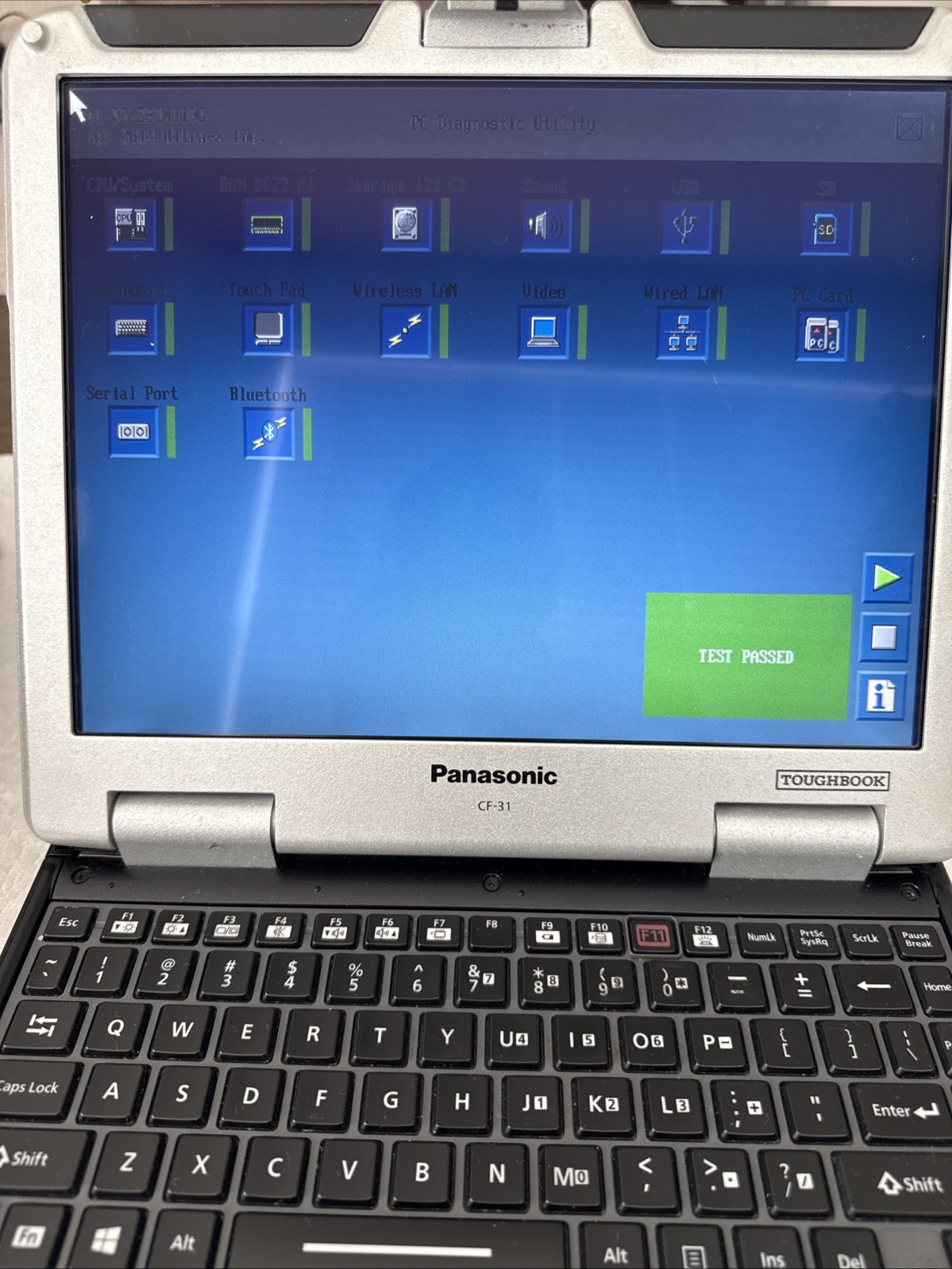 Panasonic Toughbook CF-31 MK5 i5-5300U 2.30GHz 8GB/128GB HDD/DVD/No AC Charger