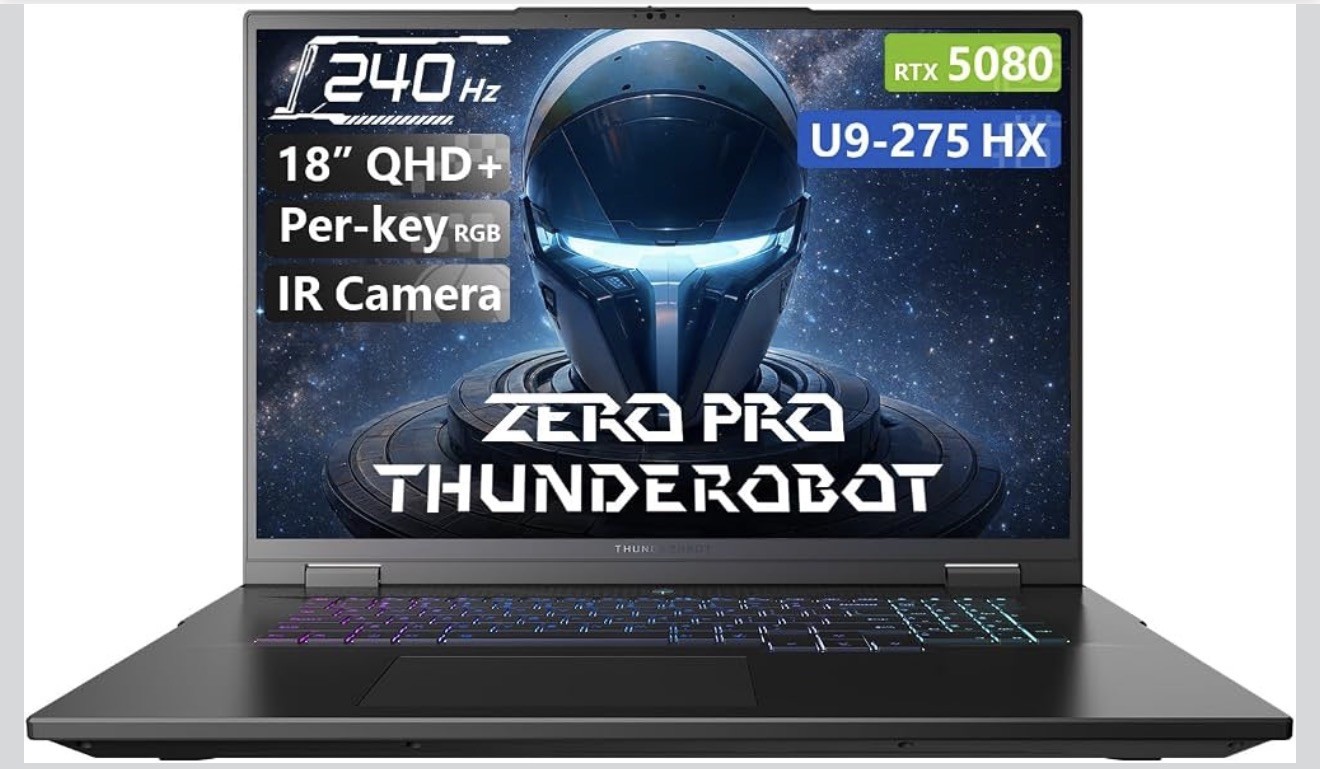 “New” Thunderobot Zero 18 Pro-Rtx5080-Ultra9 275HX-64Gb ram-2TBssd-18” 240hz