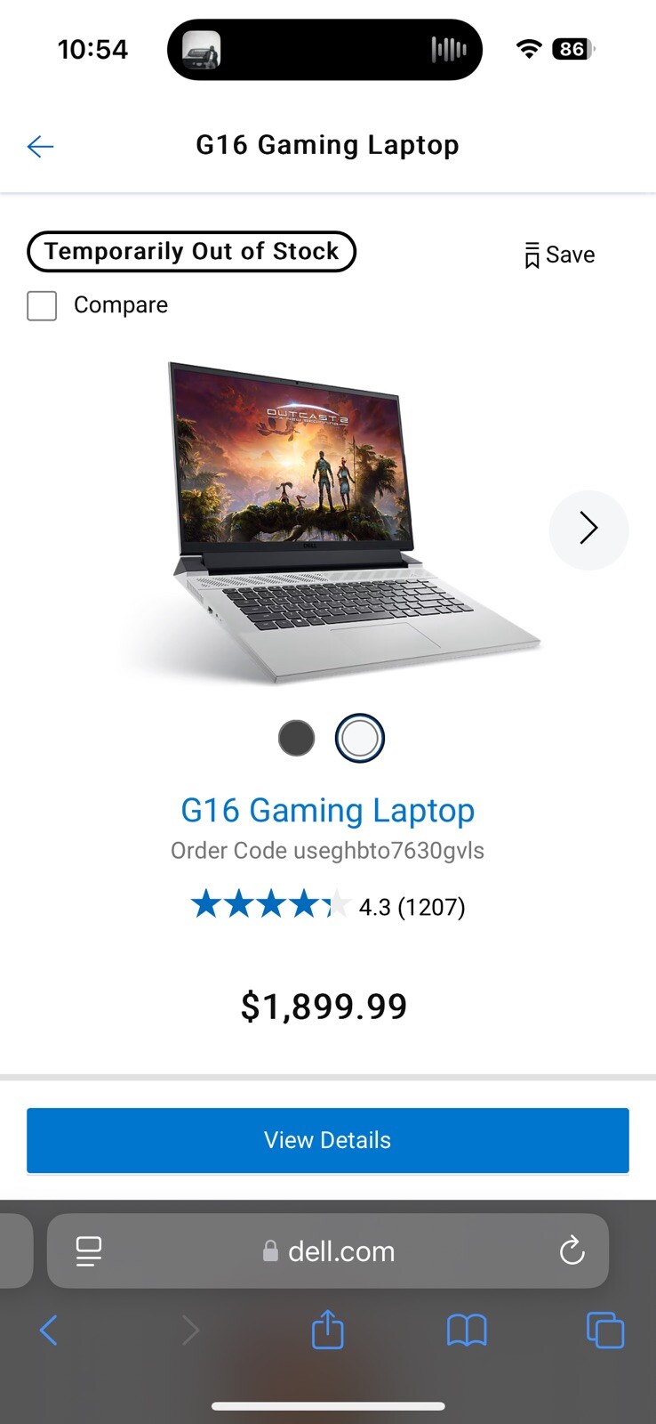 Dell G16 7630 16” (1TB SSD, Intel Core i9 13th Gen., 3.90 GHz, 32GB RAM) Gaming