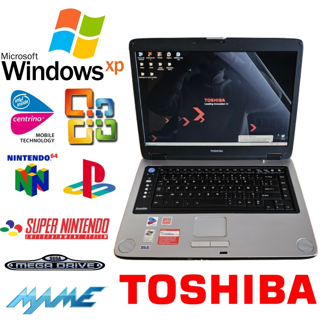 Toshiba M40X-186 Windows XP 15.4″ Retrogaming N64 PS1 SNES SEGA Notebook PC