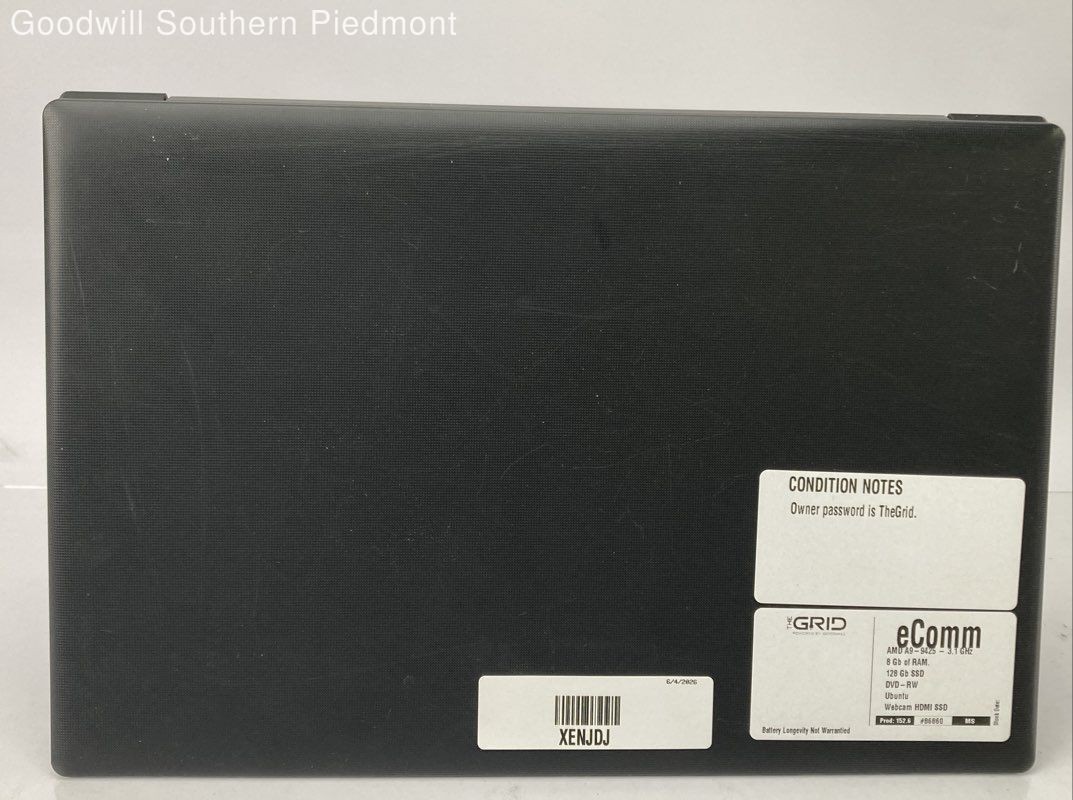 Lenovo Ideapad 130-15AST AMD A9-9425 3.1GHz 8Gb RAM 128Gb SSD (Ubuntu) – Tested