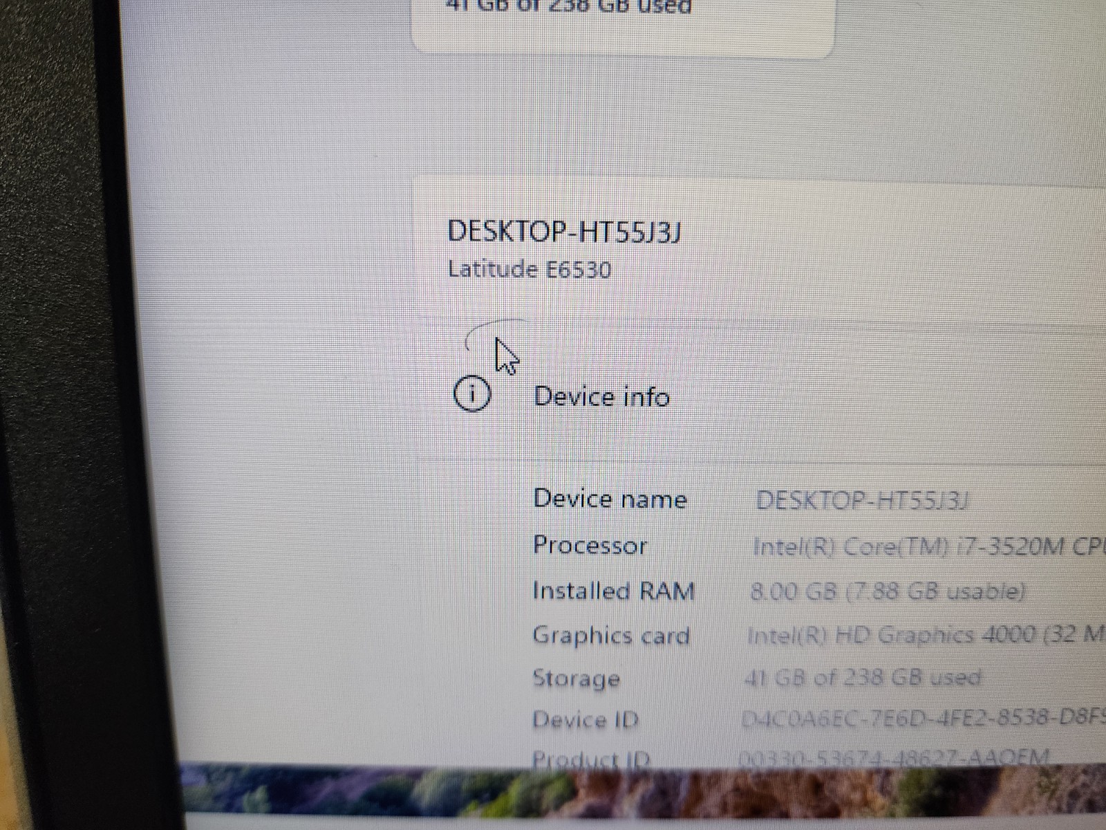 Dell Latitude E6530 Laptop i7-3520M 2.9GHz 8GB RAM 256GB SSD Win 11 Pro See Desc