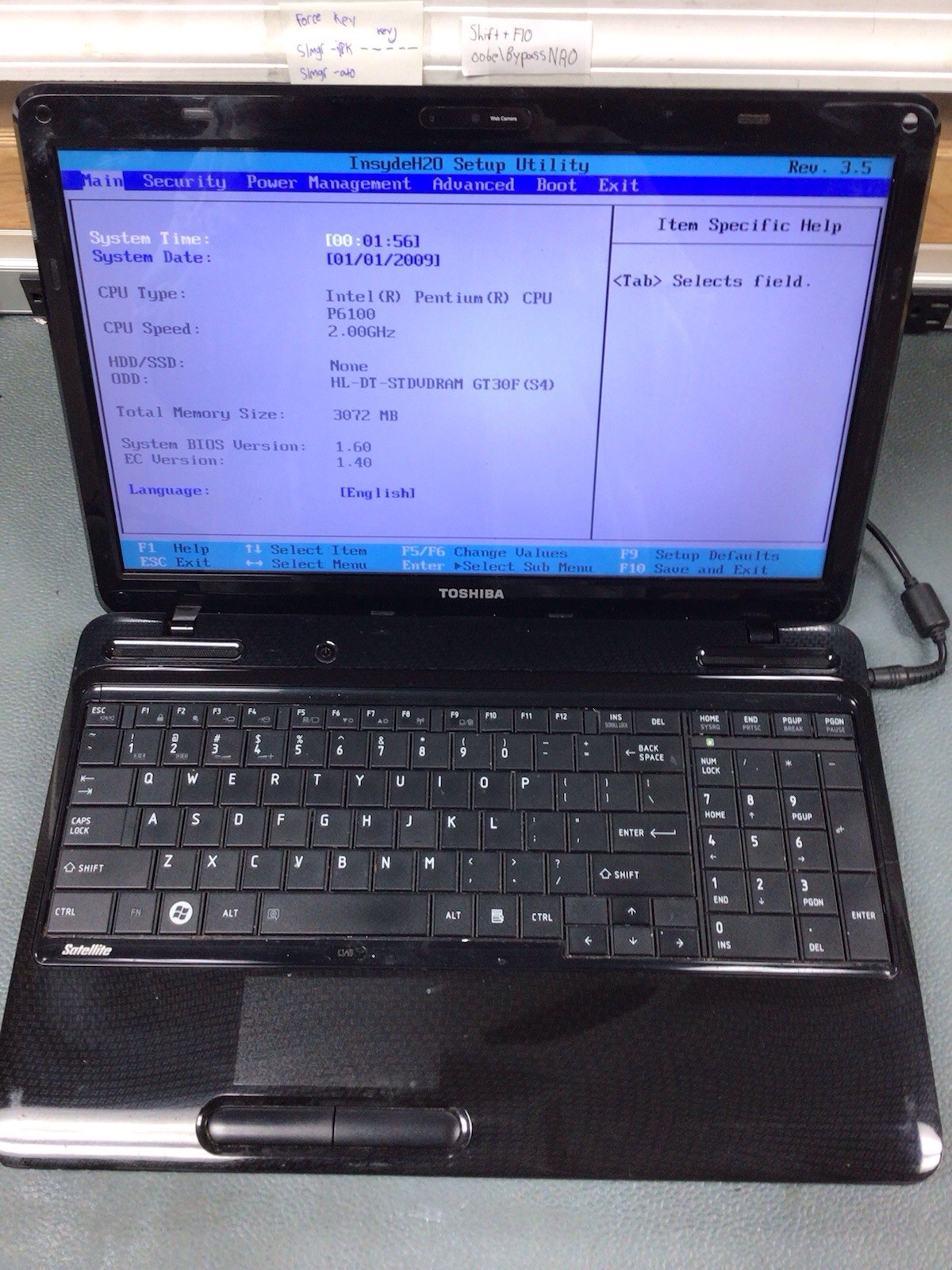 Toshiba Satellite L655-S5096 Intel Pentium 15.6″ Laptop – AS IS