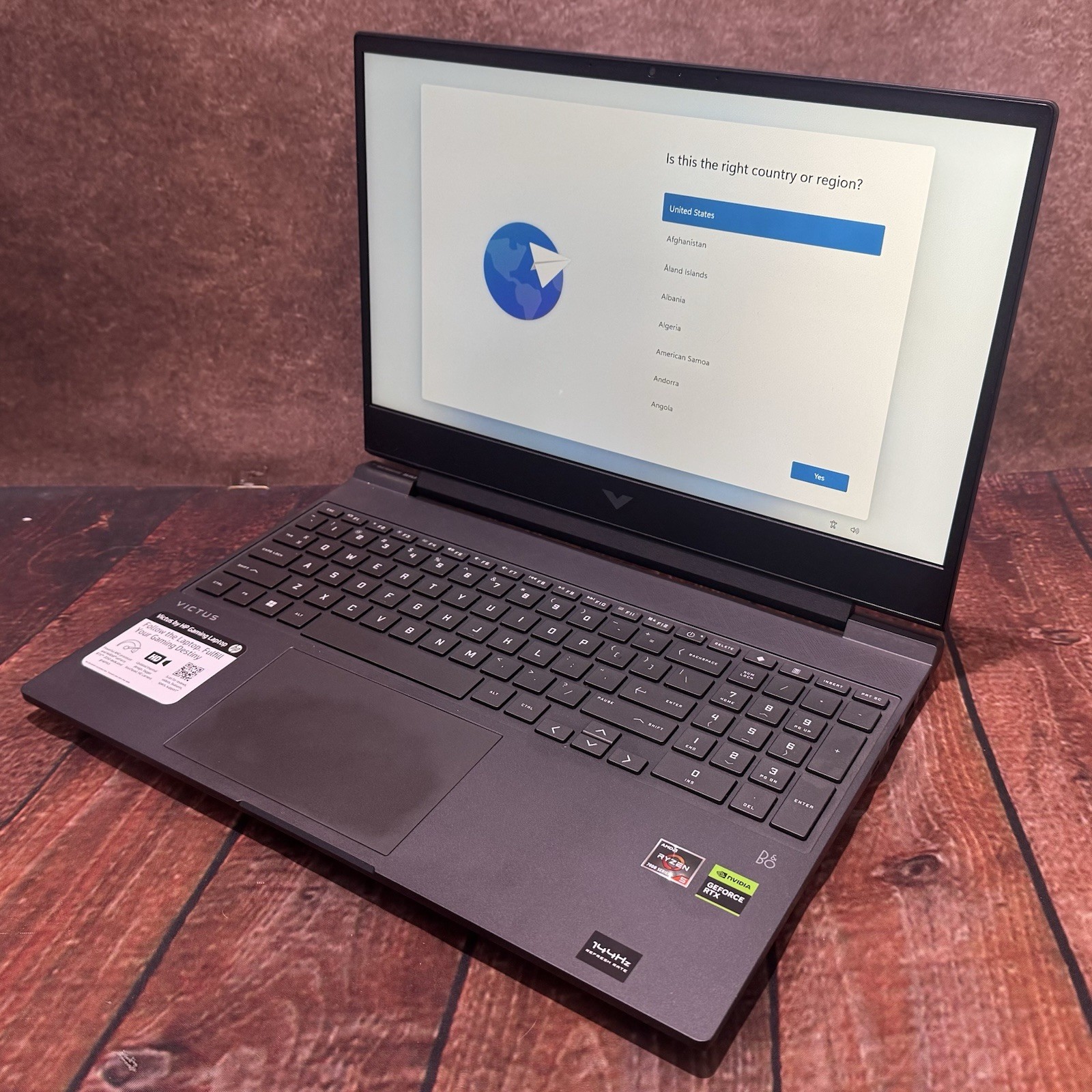 HP Victus 15-fb1013dx / R5 7535 CPU / 8GB RAM / 512GB SSD / RTX 2050 GPU
