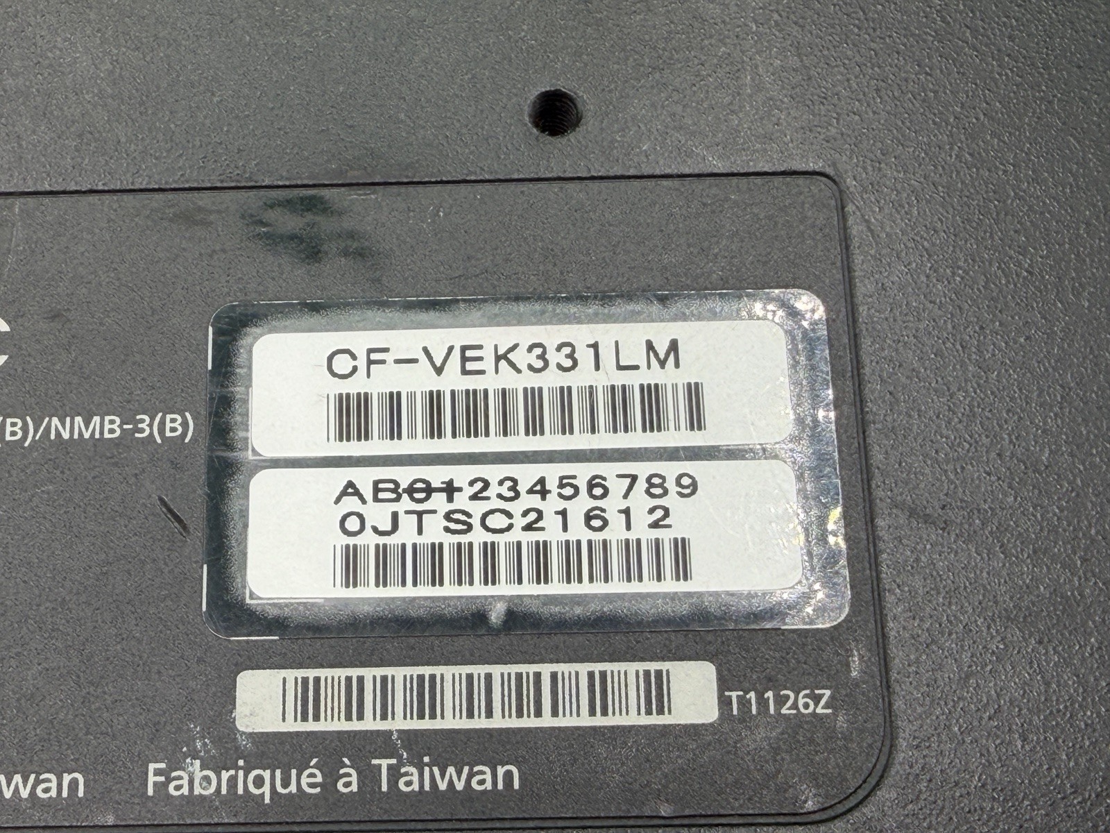 Panasonic Toughbook CF-33 12″ Touch i5-7300U 2.60GHz 16GB RAM NO DRIVE W/battery