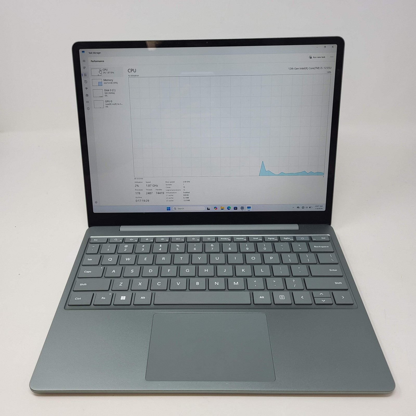 Microsoft Surface Laptop Go 3 1796 12.4″ i5-1235U 2.5GHz 8GB RAM 256GB SSD