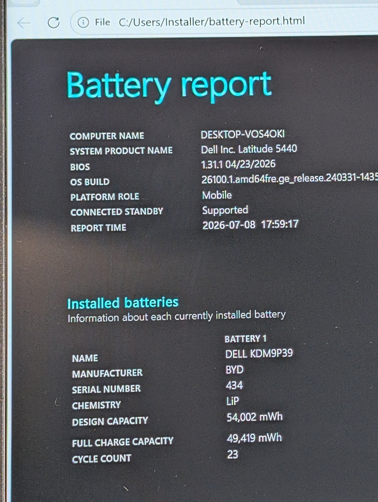 Dell Latitude 5440 14″ i5-1345U 16GB 256GB SSD Win11 Iris Xe Silver