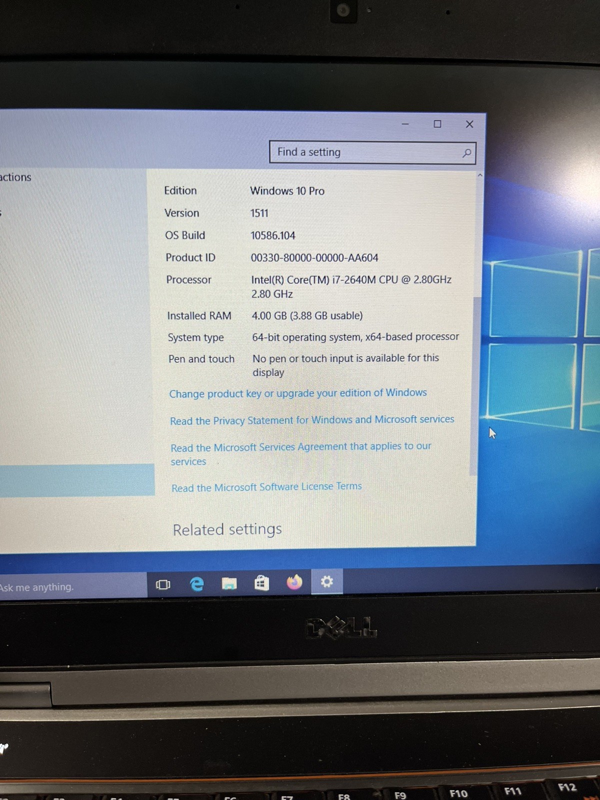 Dell Latitude E6420 14″ Core i7 2.8GHz 4GB 1TB HDD DVD Win10 Home Laptop