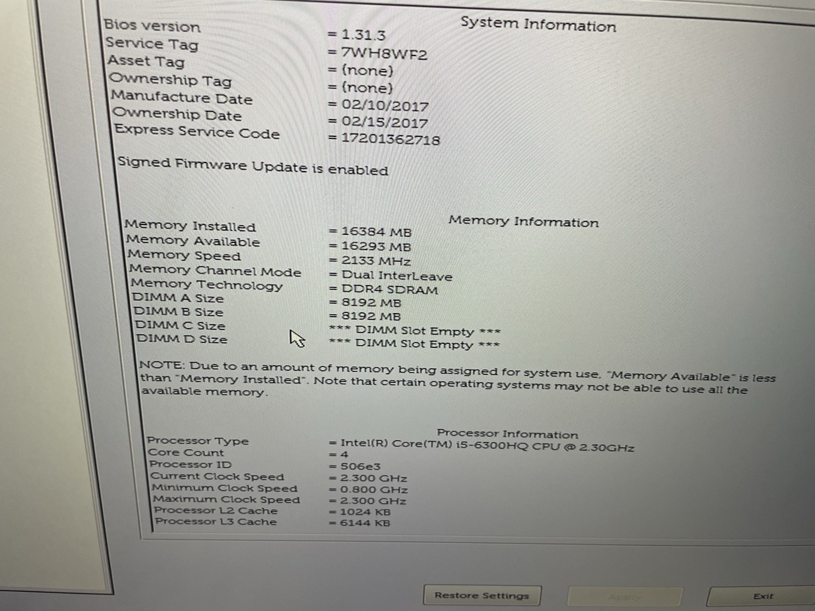 Dell Precision 7510 15.6″ 256GB, Intel Core i5 16GB Laptop MS Office See Video
