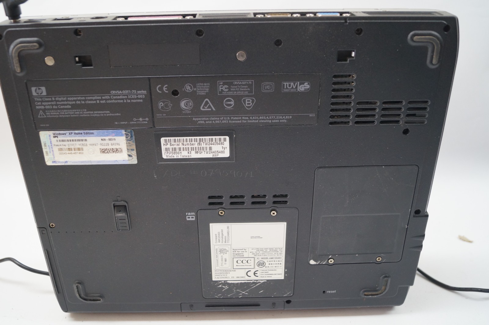 HP Pavilion XT155 CRV5A-02T1 75 Series 14″ 1GB Mem Altec NO HD WORKING PoR E113