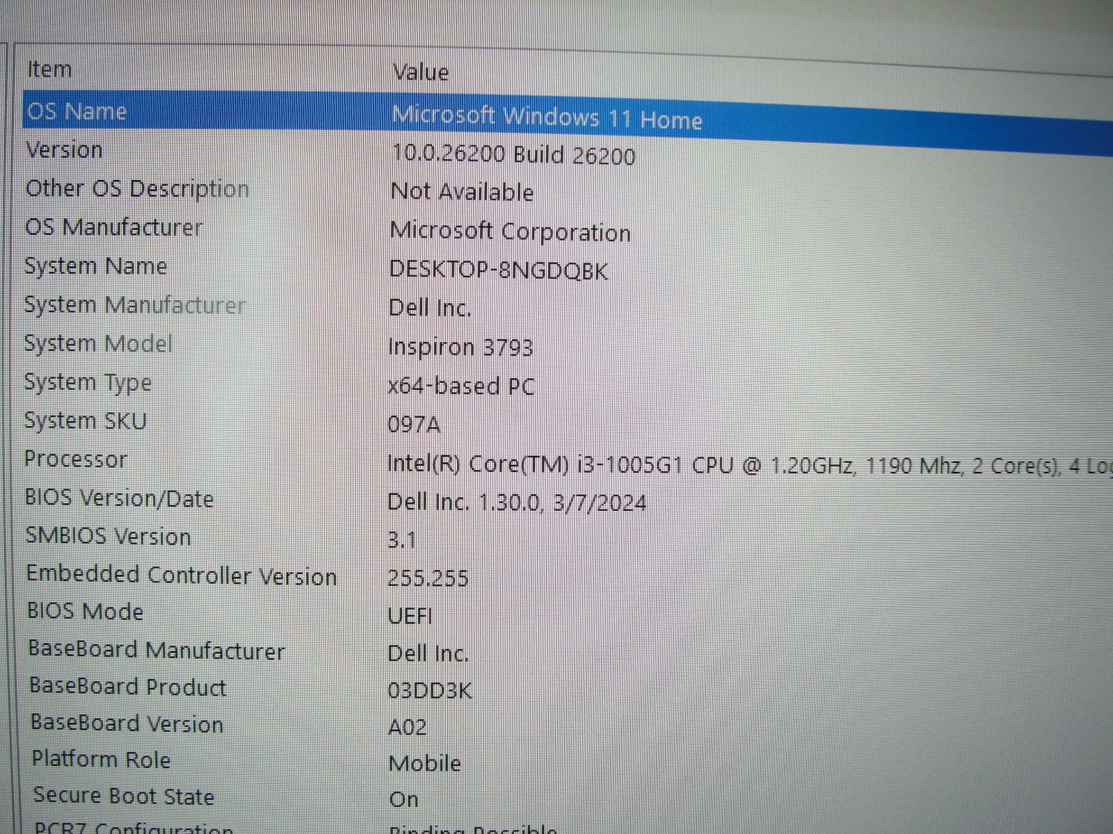 Dell Inspiron 3793 17″FHD Intel Core i3-1005G1 1.2GHz 8GB RAM 512GB SSD/1TB HDD