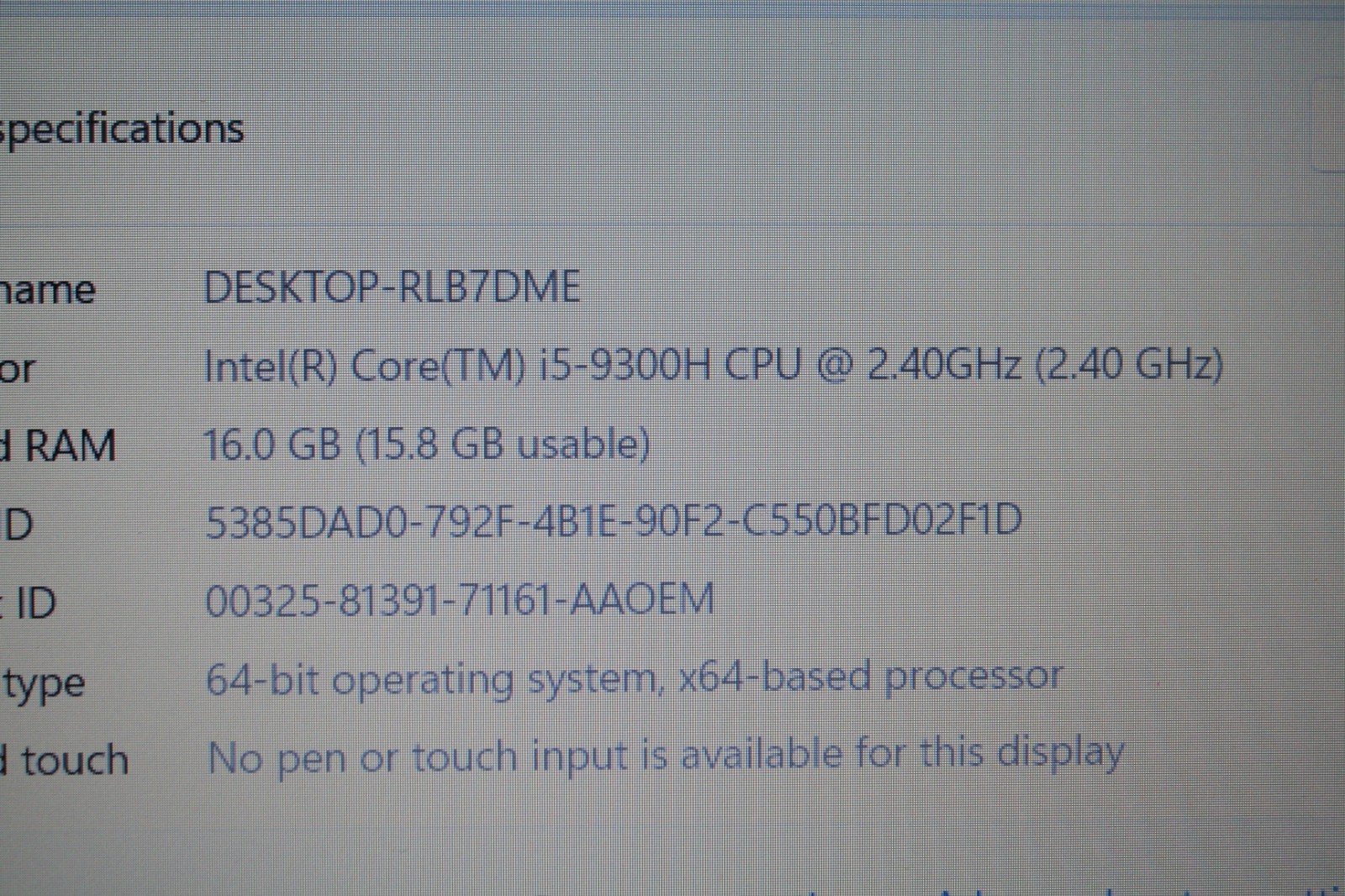 HP Pavilion 15-dk0xxx, Gaming i5-9300H 2.4GHz, 16GB, 1TB SSD, GeForce GTX 1050