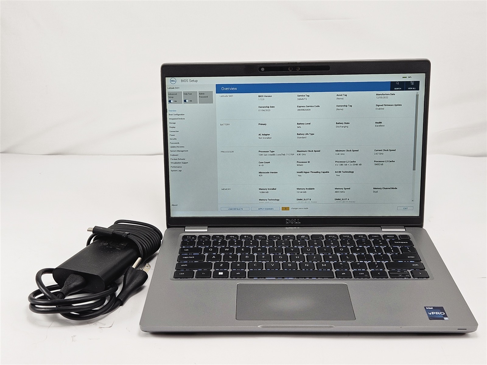 Dell 14″ Latitude 5431 P137G Intel Core i7-1270P 16GB RAM 256GB SSD Notebook