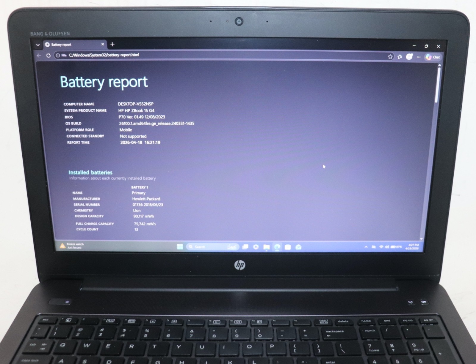 HP ZBOOK 15 G4|Intel Zeon@3.00GHz|32GB RAM|512 SSD|WIN11| Webcam|Nvidia