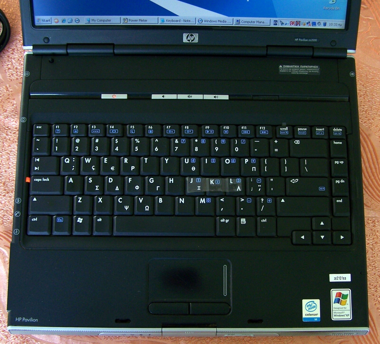 HP ZE-2000 Laptop 15″ Intel Celeron M 1.5GHZ 512GB ram 40GB HD -ze2101 4125 5730