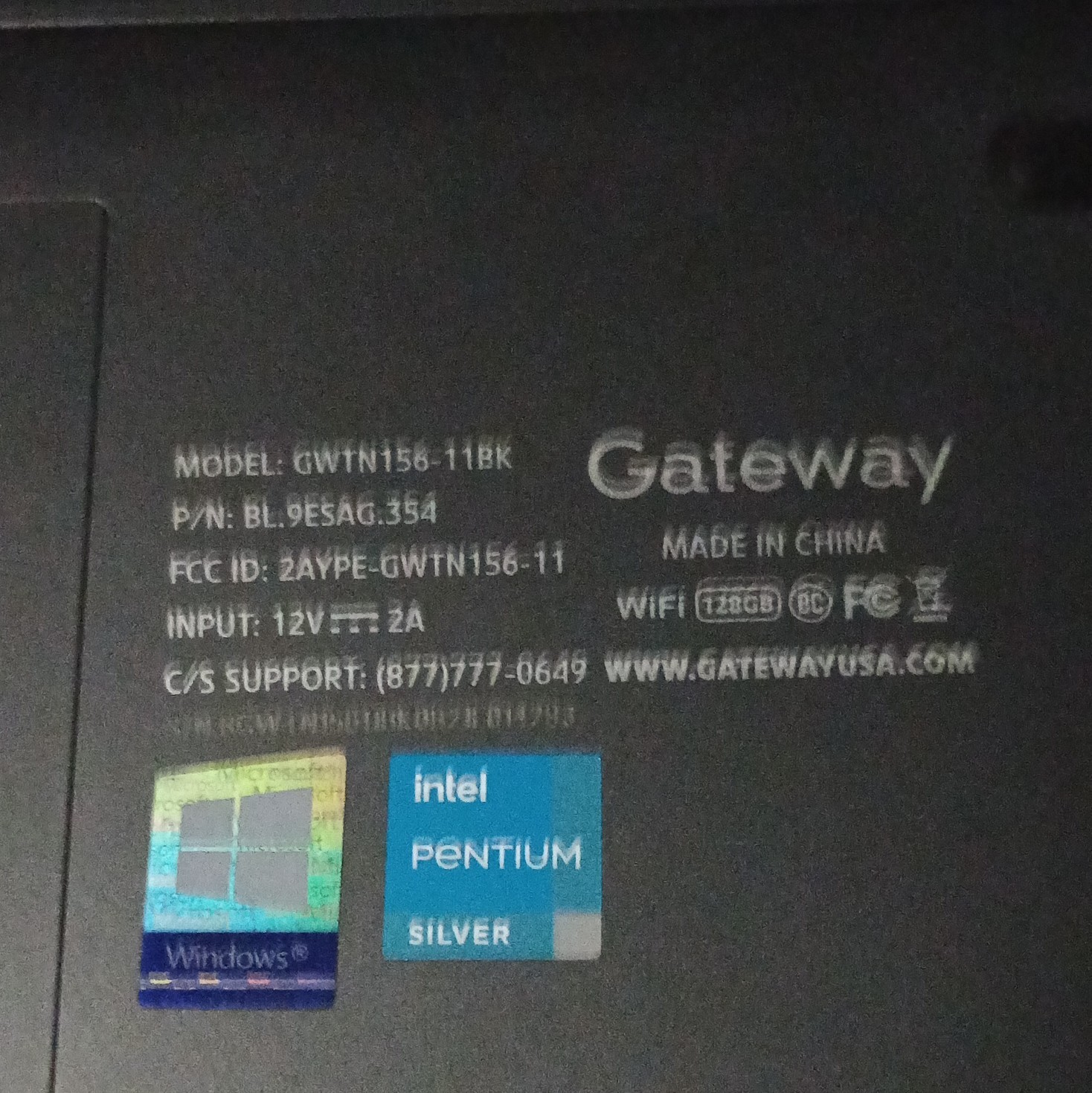 Gateway GWTN156-11BK 15.6″ Laptop Pentium Silver 4GB Win10 WiFi Black