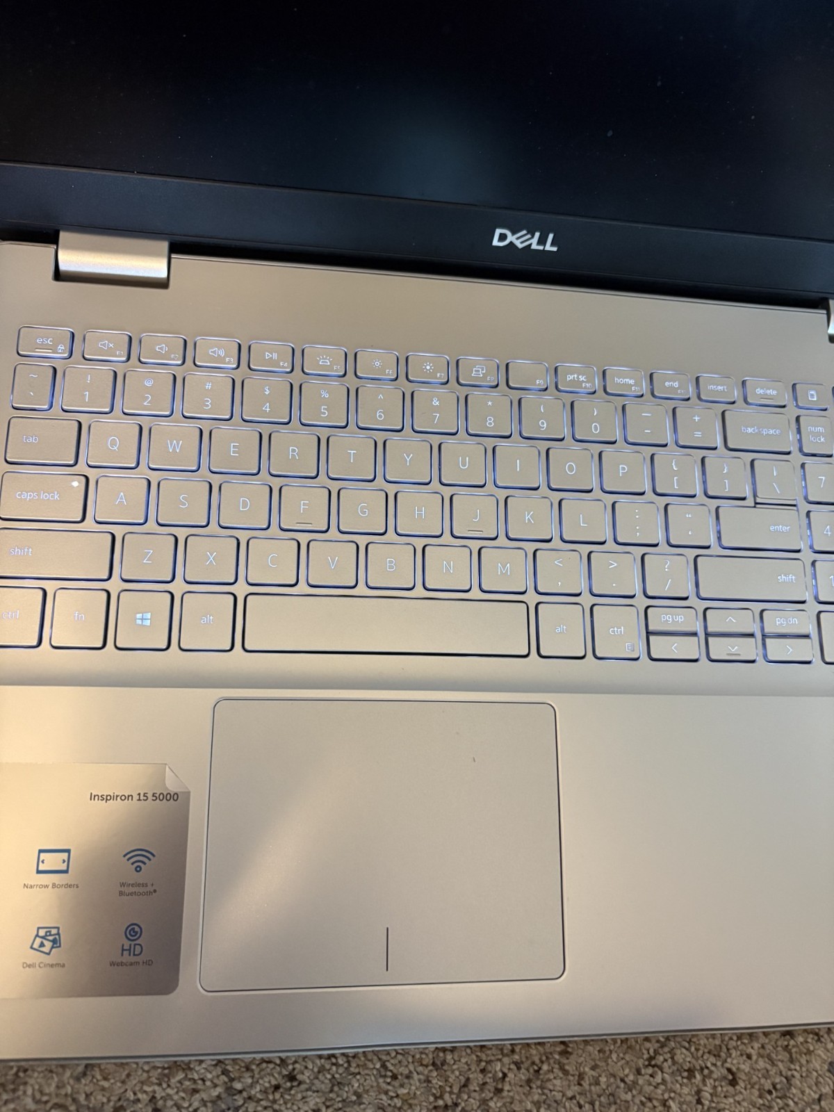 Dell Inspiron 5584 15.6″ i7‑8565U 16GB RAM 512GB SSD + 800GB HDD Windows 11 FHD