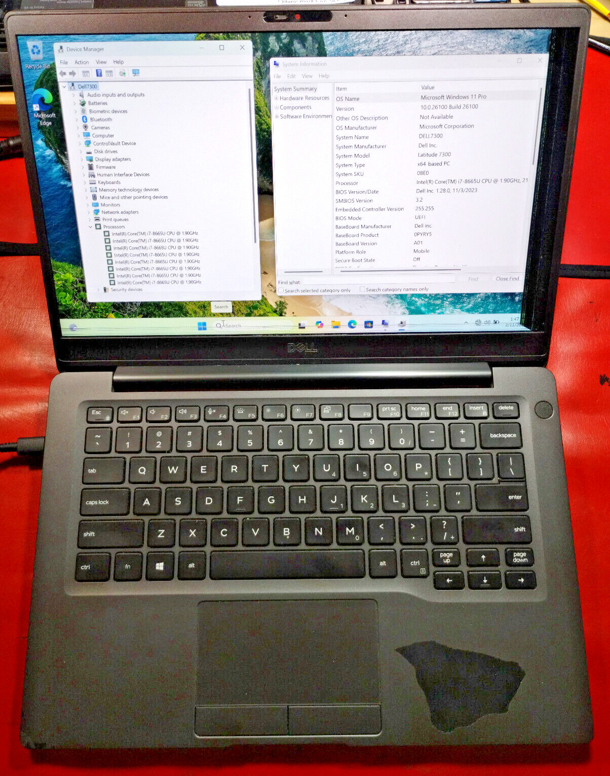 Dell 7300 13.3″_Screen & i7-8665U_CPU. Choose: 0/8/16GB_RAM or 0/256/512GB_SSD