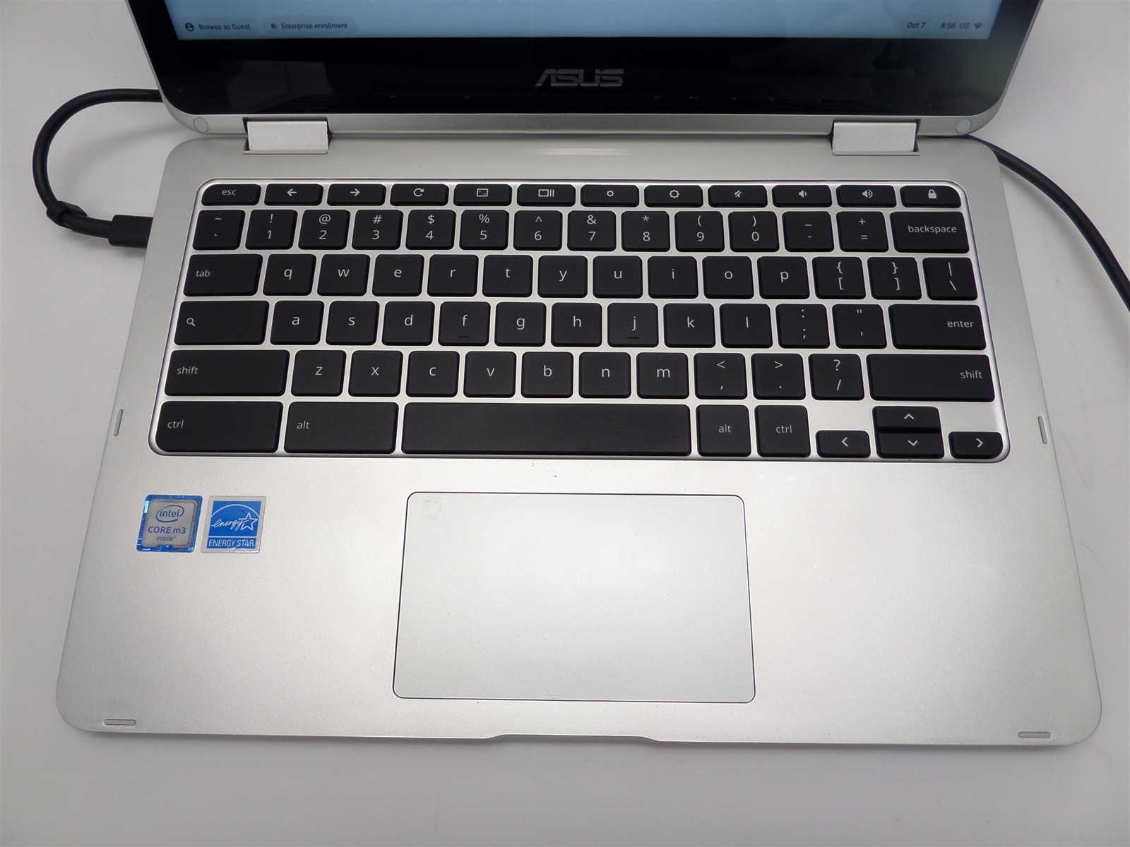 Asus Chromebook Flip C302C 12.5″ 2-In-1 – 64GB eMMC 4GB RAM m3-6Y30 0.90GHz CPU