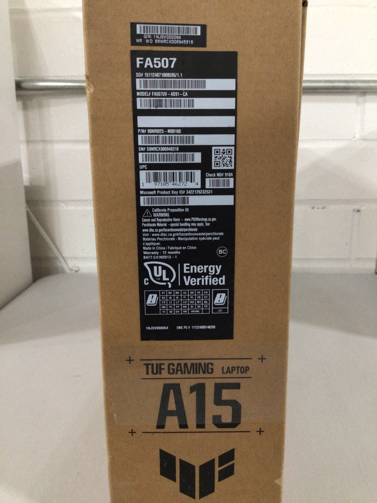 TUF Gaming Laptop A15