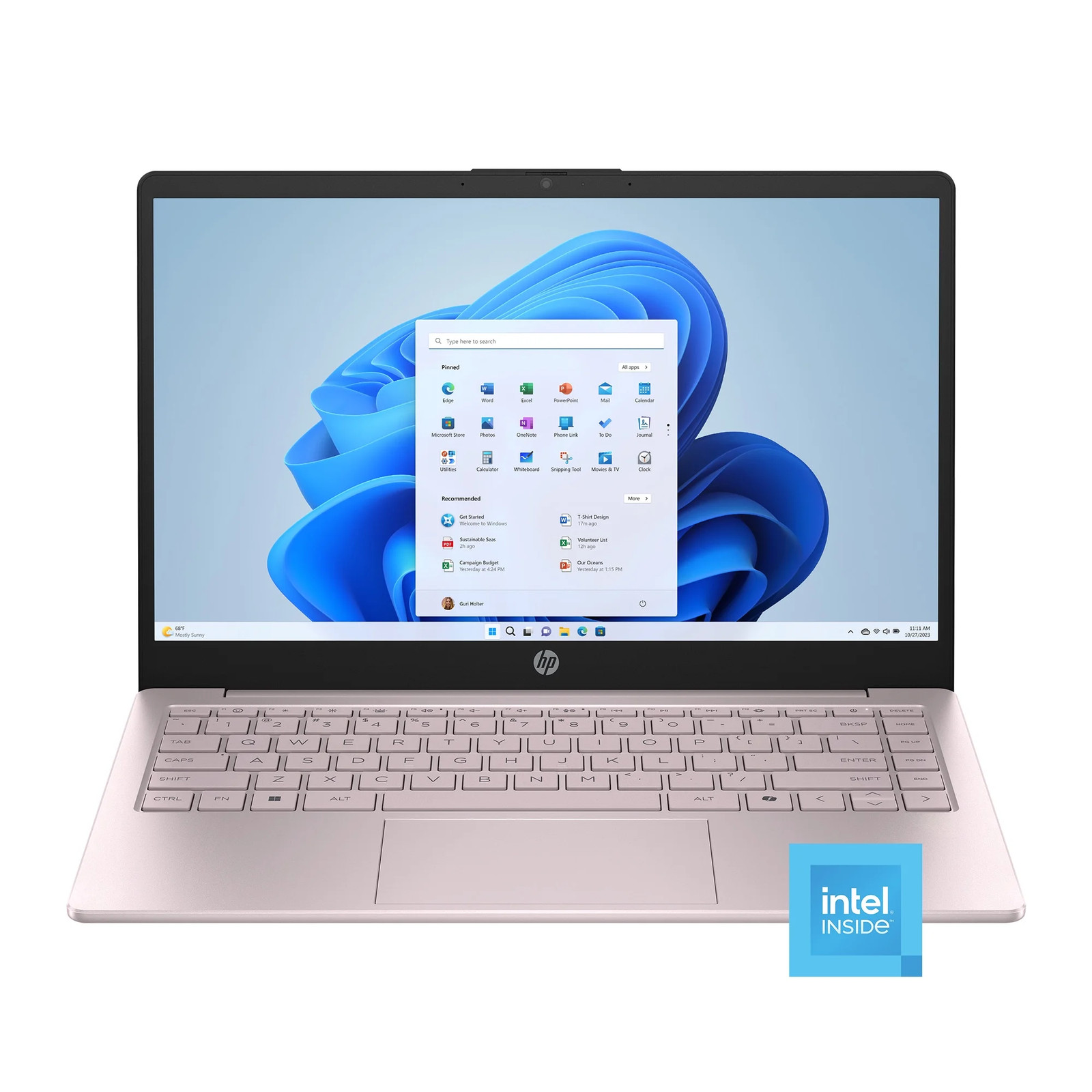 HP Stream 14 inch Win 11 Laptop Intel Processor N150 4GB 128GB eMMC Pink (12-mo.