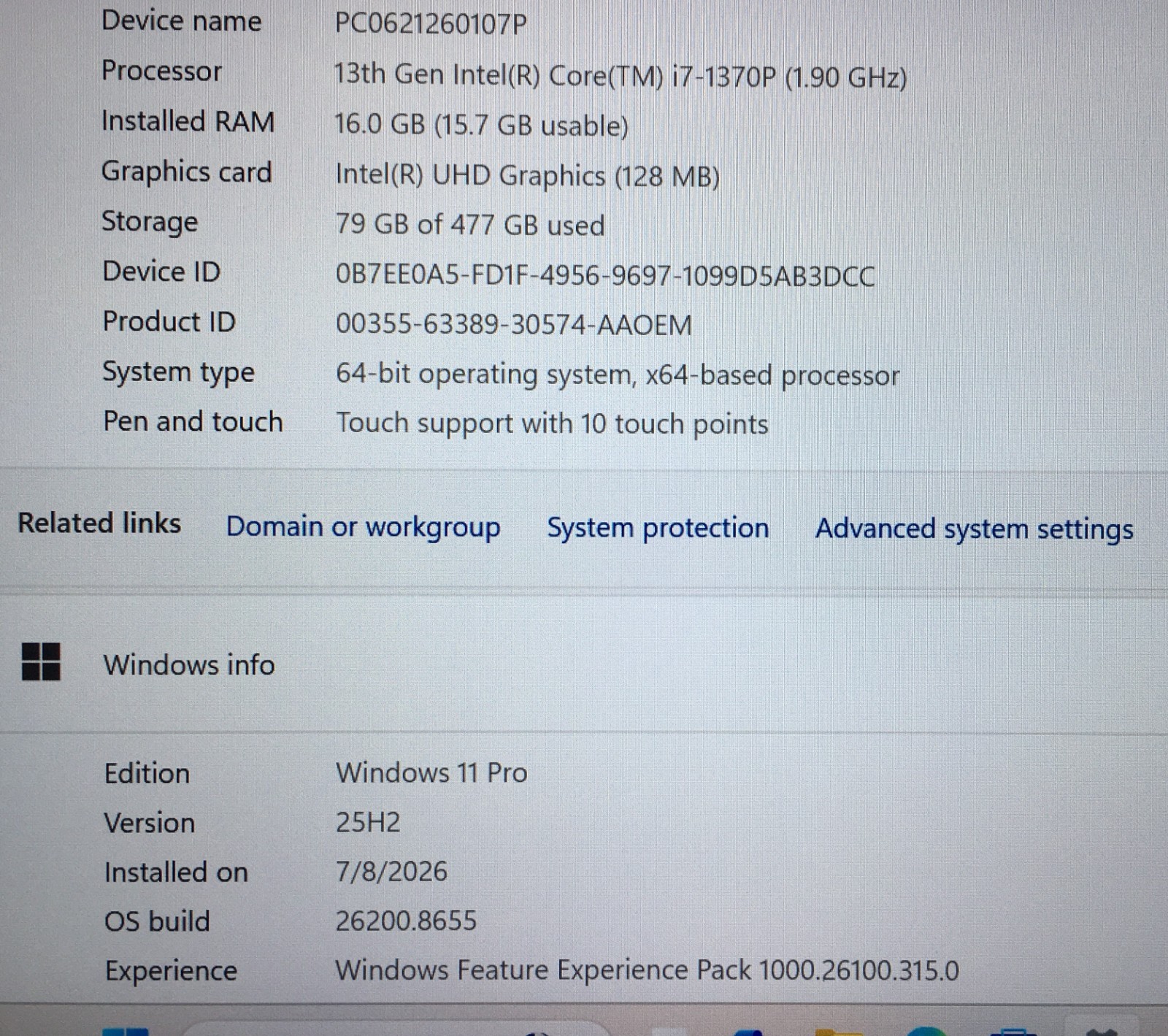 Dell Latitude 5440 14in Touch i7-1370P vPro 5.20GHz 16GB DDR5 512GB Lit KB Win11