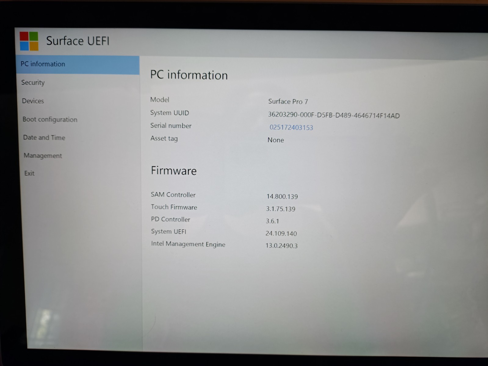 Microsoft Surface Pro 7 1866 i5-1035G4 8GB RAM 128GB SSD W11H Excellent!