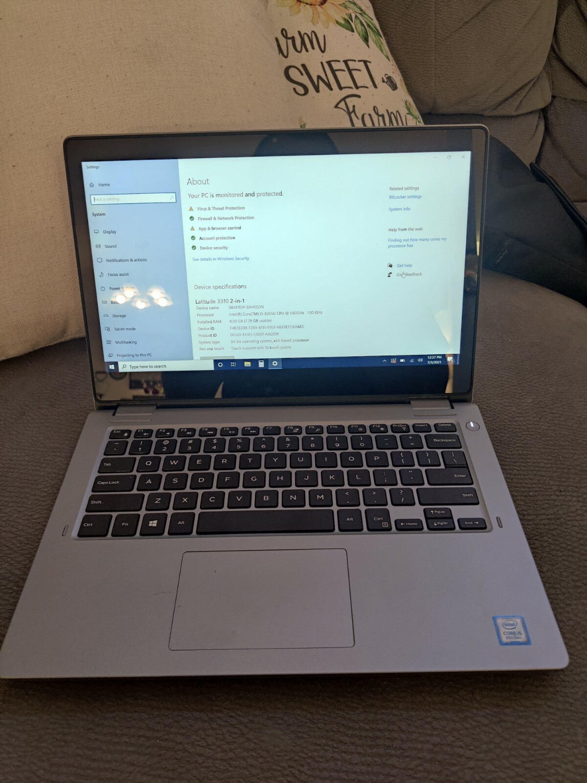 Dell Latitude 3000 3310 13.3″ Touchscreen 2 in 1 Notebook – 1920 x 1080