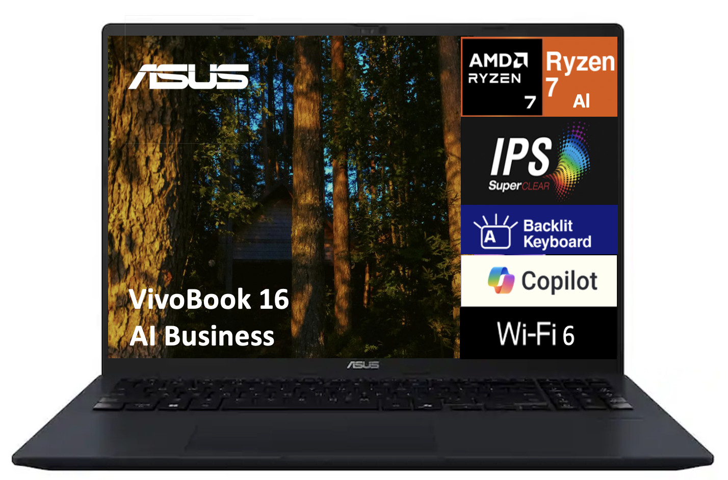 ASUS VivoBook 16.0″ 1920×1200 Ryzen AI 7 350 16GB RAM 512GB SSD Windows 11 Pro