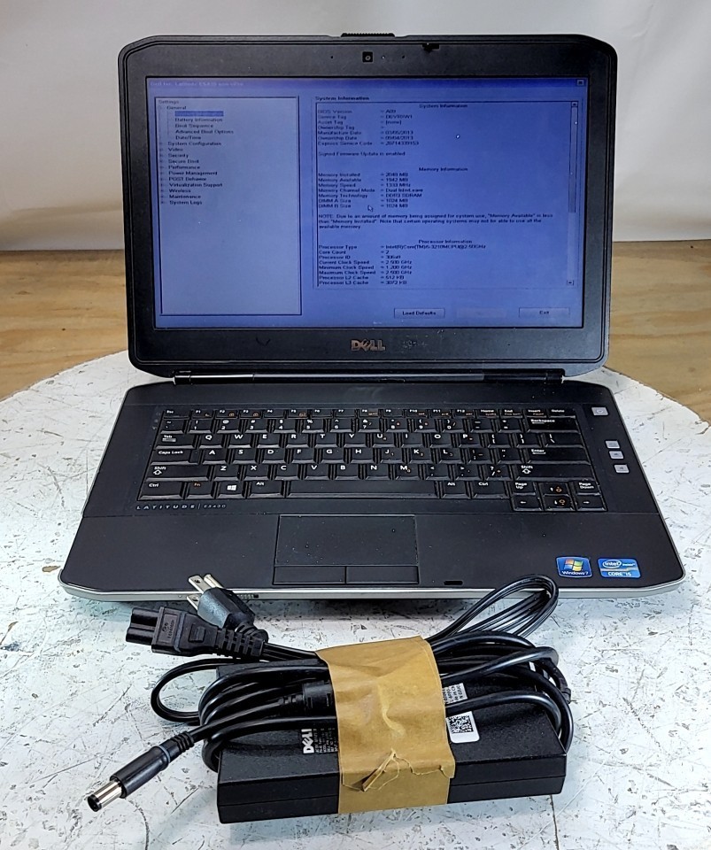 DELL LATITUDE E5430 NON-VPRO Laptop Intel I5-3210M 2GB 320GB SEE NOTES