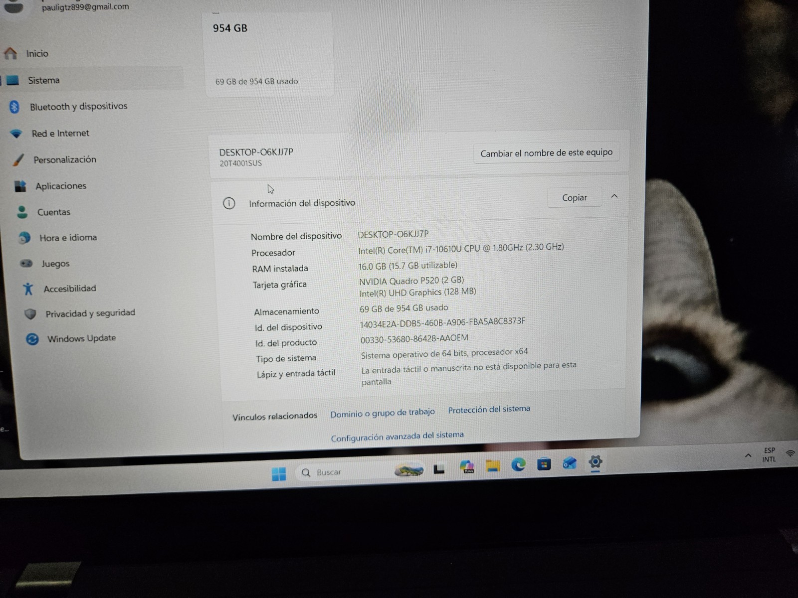 Lenovo ThinkPad P15s Gen 1 FHD i7-10510U 1.8GHz 16GB 1TB – NVIDIA Quadro P520