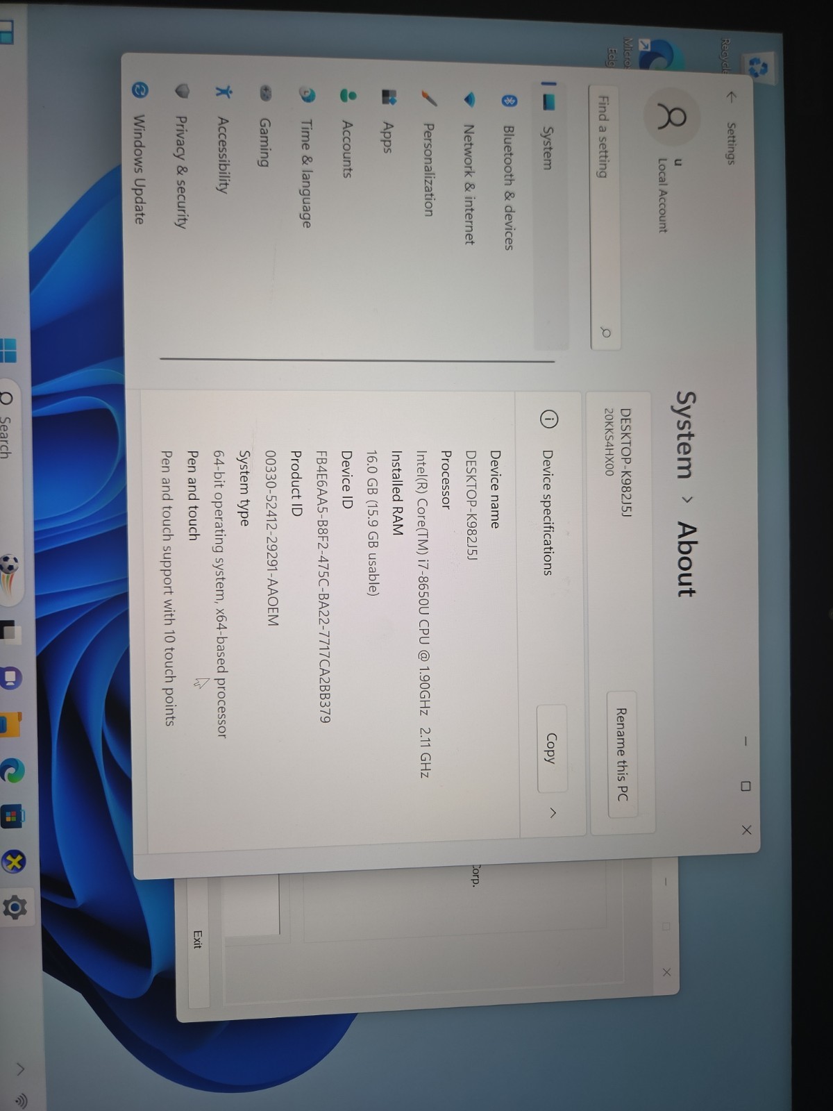 Lenovo ThinkPad X1 Tablet 3rd Gen | i7-8550U | 16GB RAM | 240GB SSD