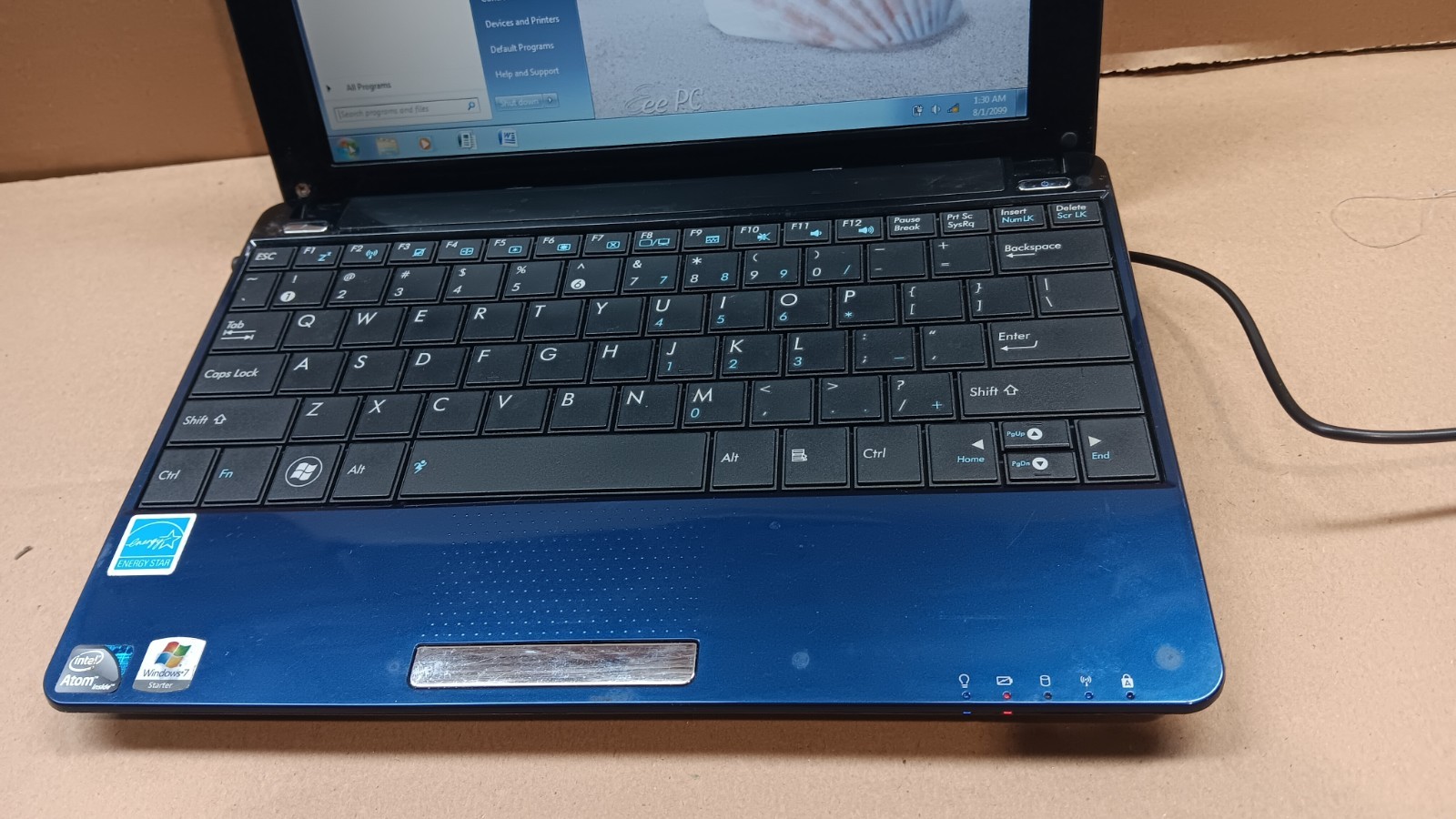 ASUS Eee PC 1001P 10.1″ Mini Netbook Atom N450 2GB 160 GB HD Windows 7 Starter