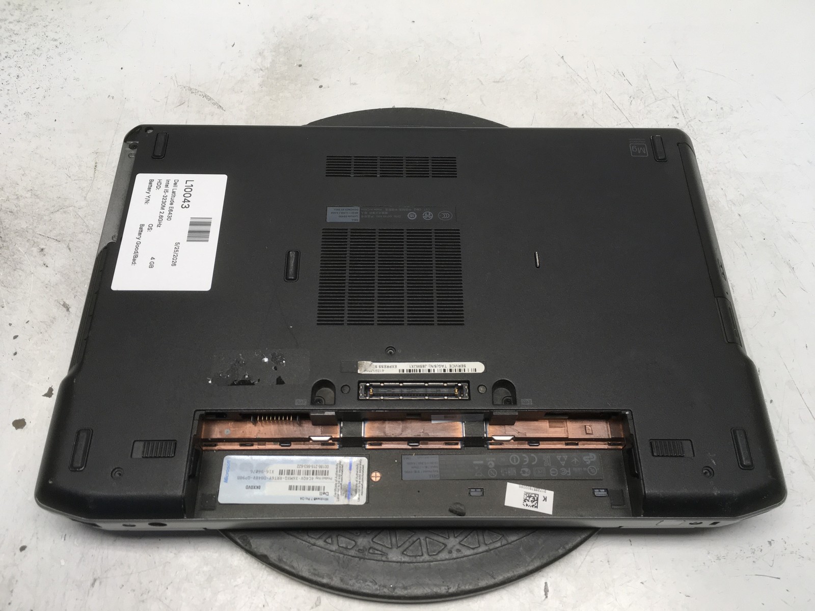 Dell Latitude E6430 Intel i5-3230M 2.6GHz 4 GB NO HDD No Batt BIOS Locked