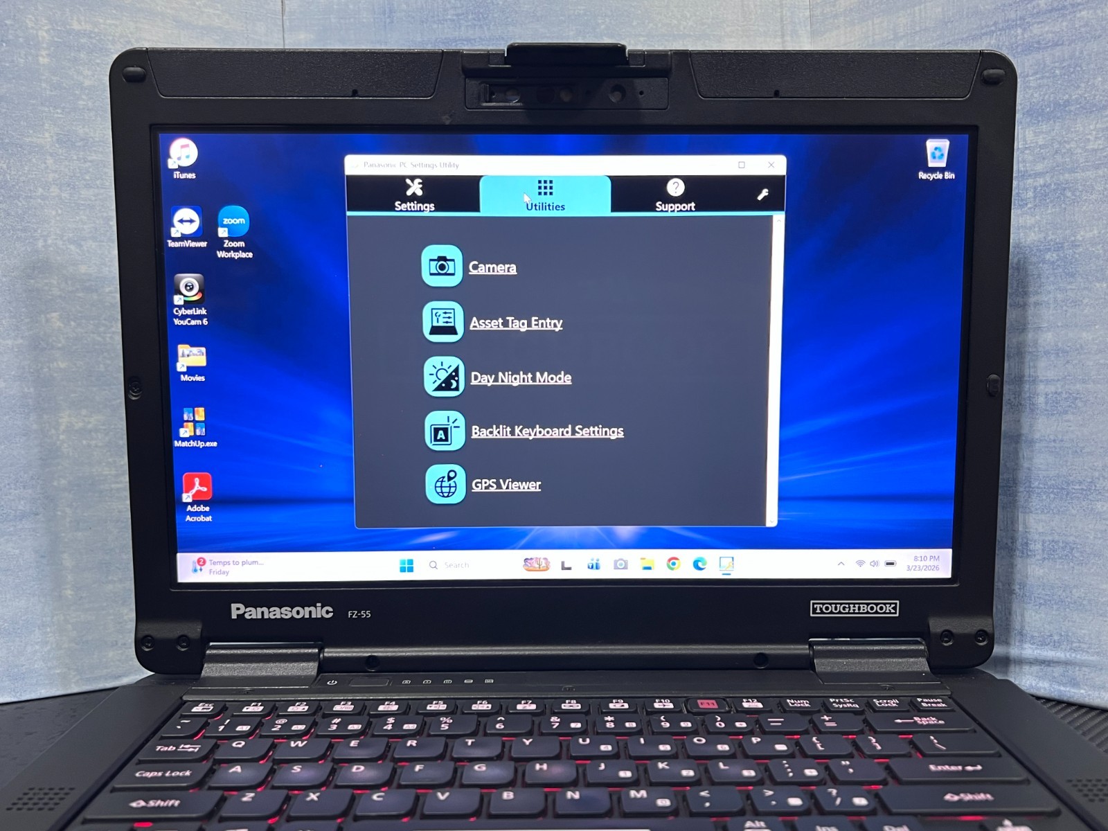 FZ-55CA60CVM, Intel core i7-8665U,512GB SSD,16GB Mem, Touch, HDMI, 4G LTE, GPS,