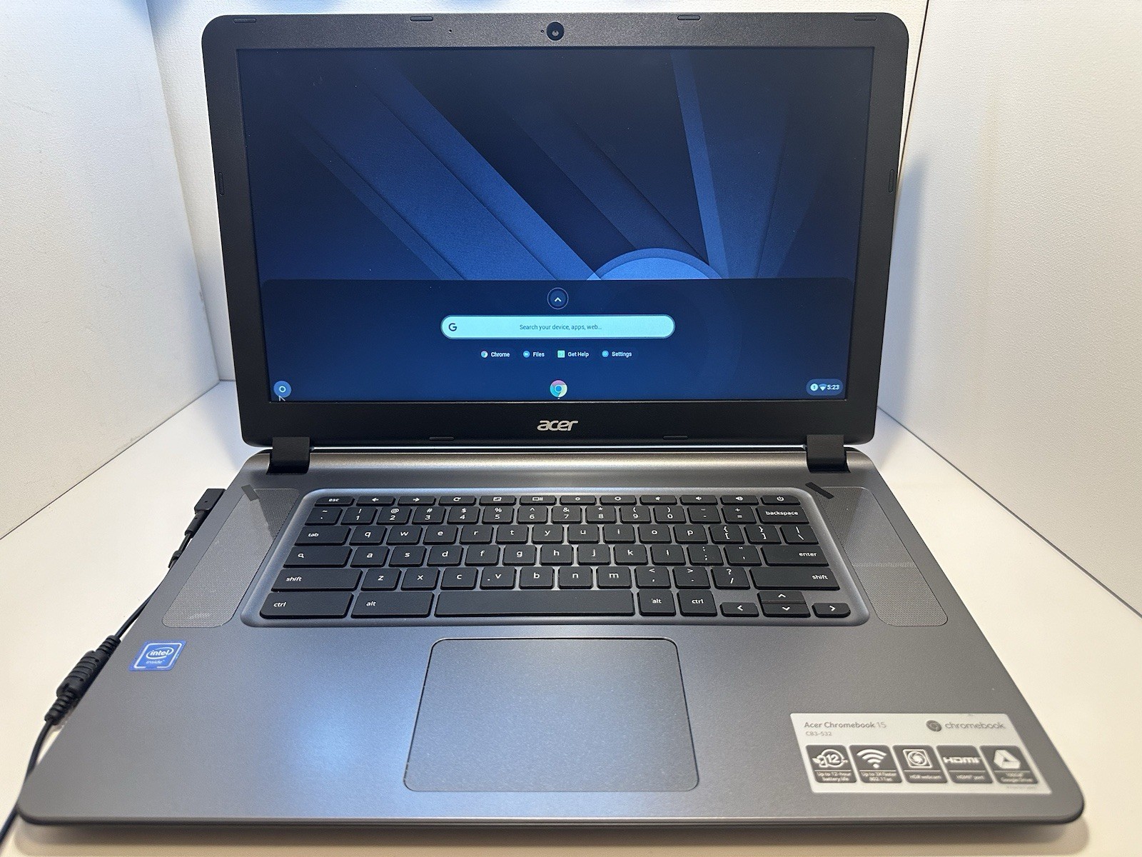 Acer Chromebook 15 CB3-532 – Excellent Condition – Works w/ Charger Only
