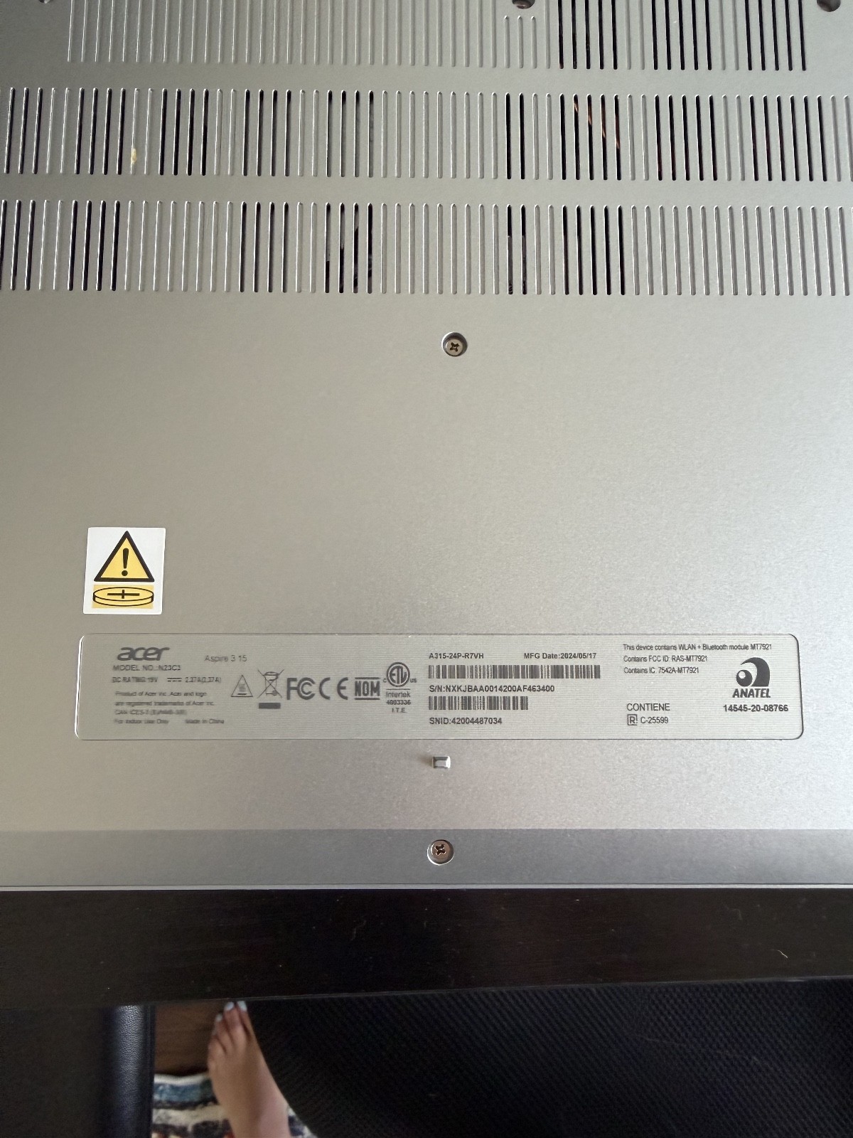 Acer Aspire 3 A315-24PT 15.6″ (1TB SSD, AMD Ryzen 5 7000 Series, 4.30 GHz, 16GB)