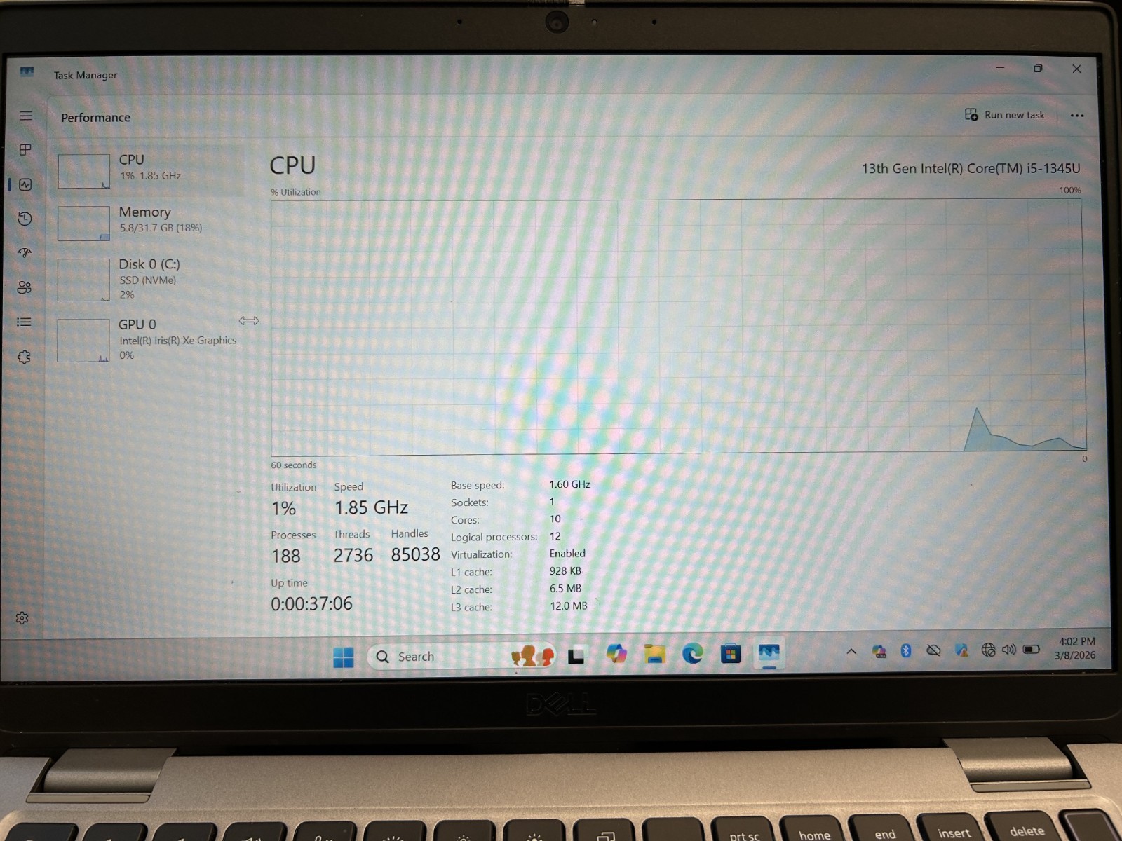 Laptop Dell Latitude 5340 12.5″ Core i5-1345U @1.60Ghz 512GB SSD 32GB RAM Win 11