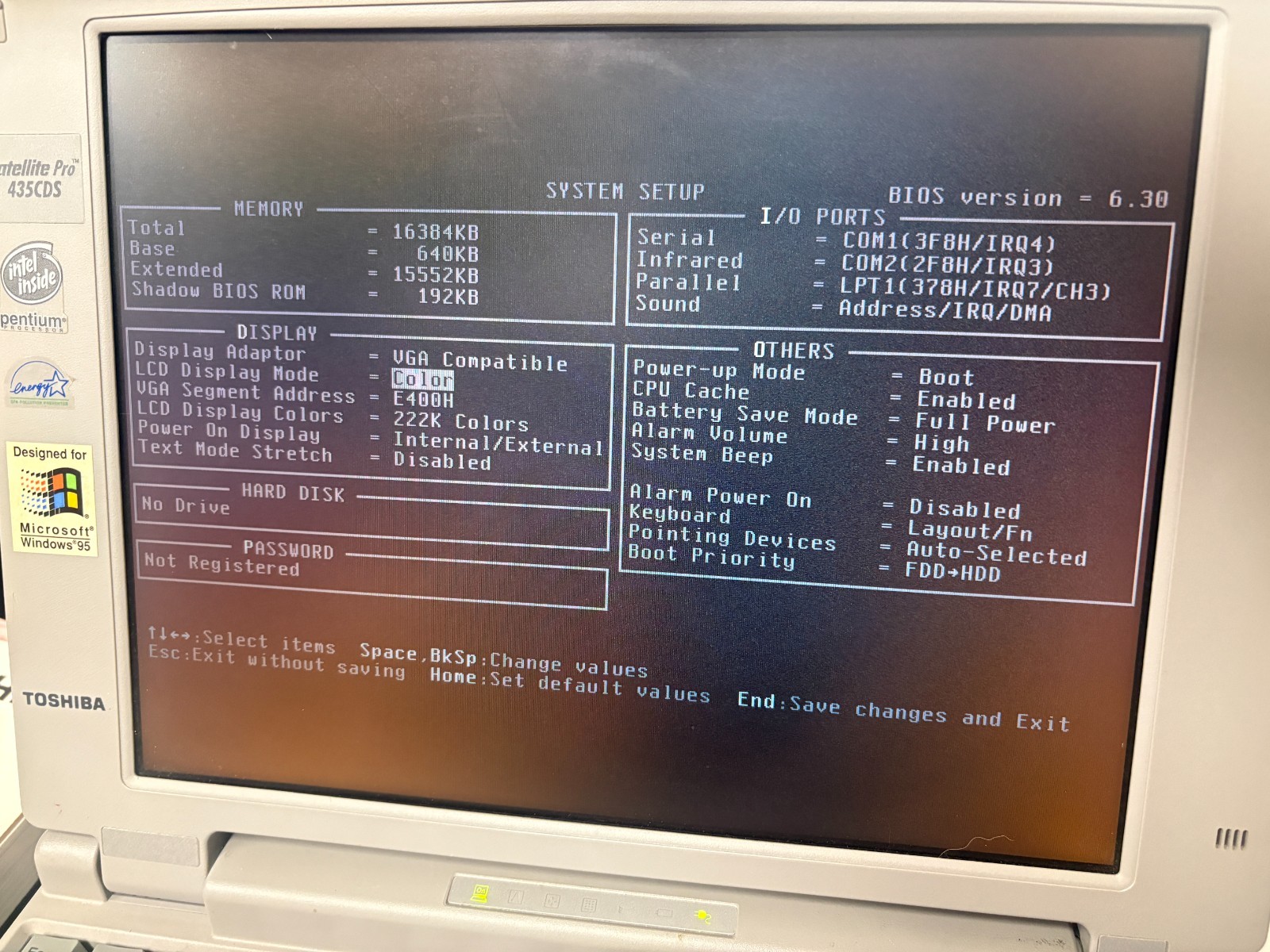 Toshiba Satellite Pro 435CDS Laptop PA1230U + FDD Attachment (Read Desc.)