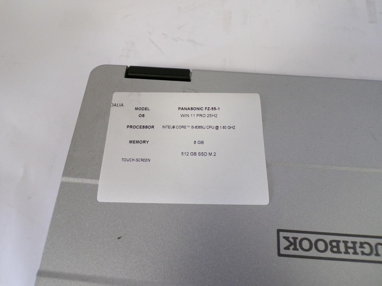 Panasonic ToughBook FZ-55 MK1 14″ Core i5-8365U 1.60Hz 8GB 512GB SSD Touch W11
