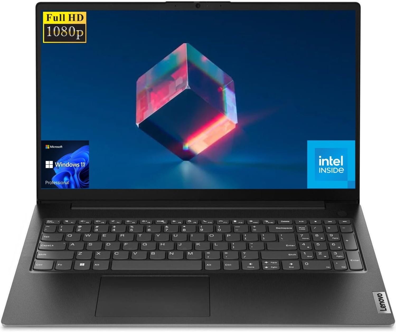 Lenovo V15 Lightweight Laptop, 15.6” 1080p Anti-Glare Display, Business