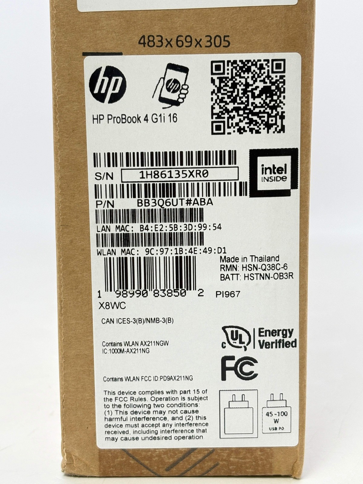 HP ProBook 4 G1i 16″ Core Ultra 5 225U 16GB RAM 512GB SSD Silver New In Box