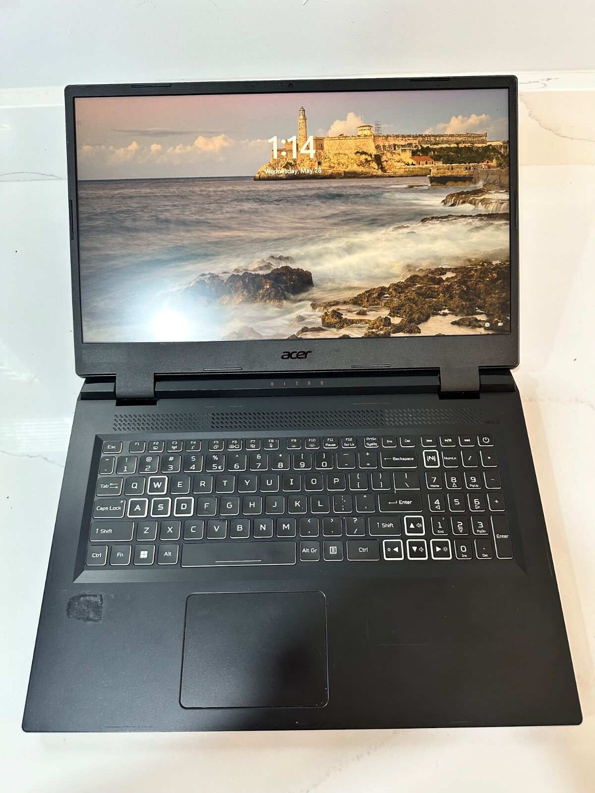 An517-55-53 acer nitro 5 17.3″ gaming laptop used