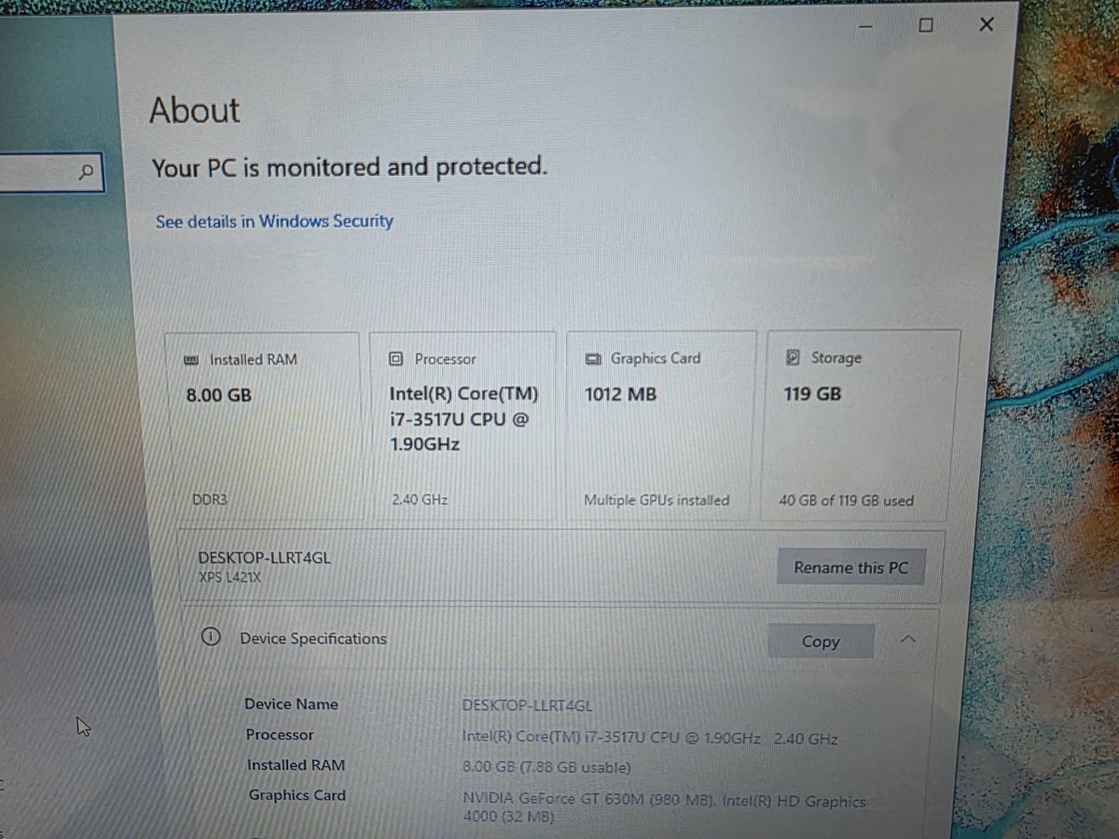 Dell XPS 14 P30G L421X Core i7-3517U 1.9GHz 8GB RAM 128GB SSD *READ*