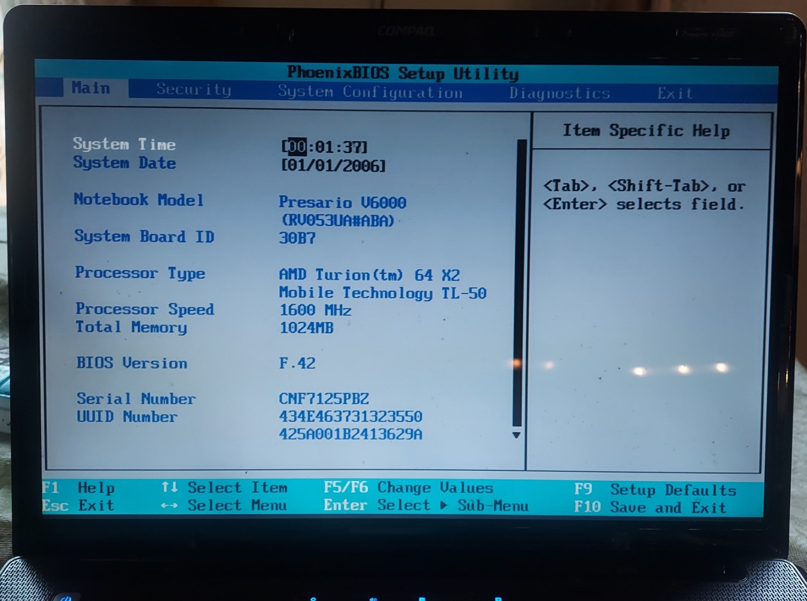 USED Compaq Presario V6000 Laptop FREE SHIPPING