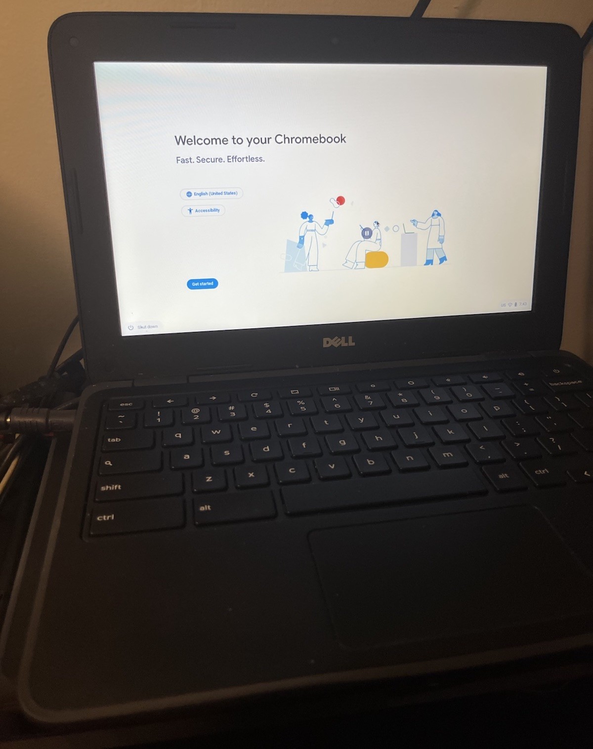 Dell Inspiron 3181 Chromebook Model P26T 10 x 6 inch Screen w/ Charger